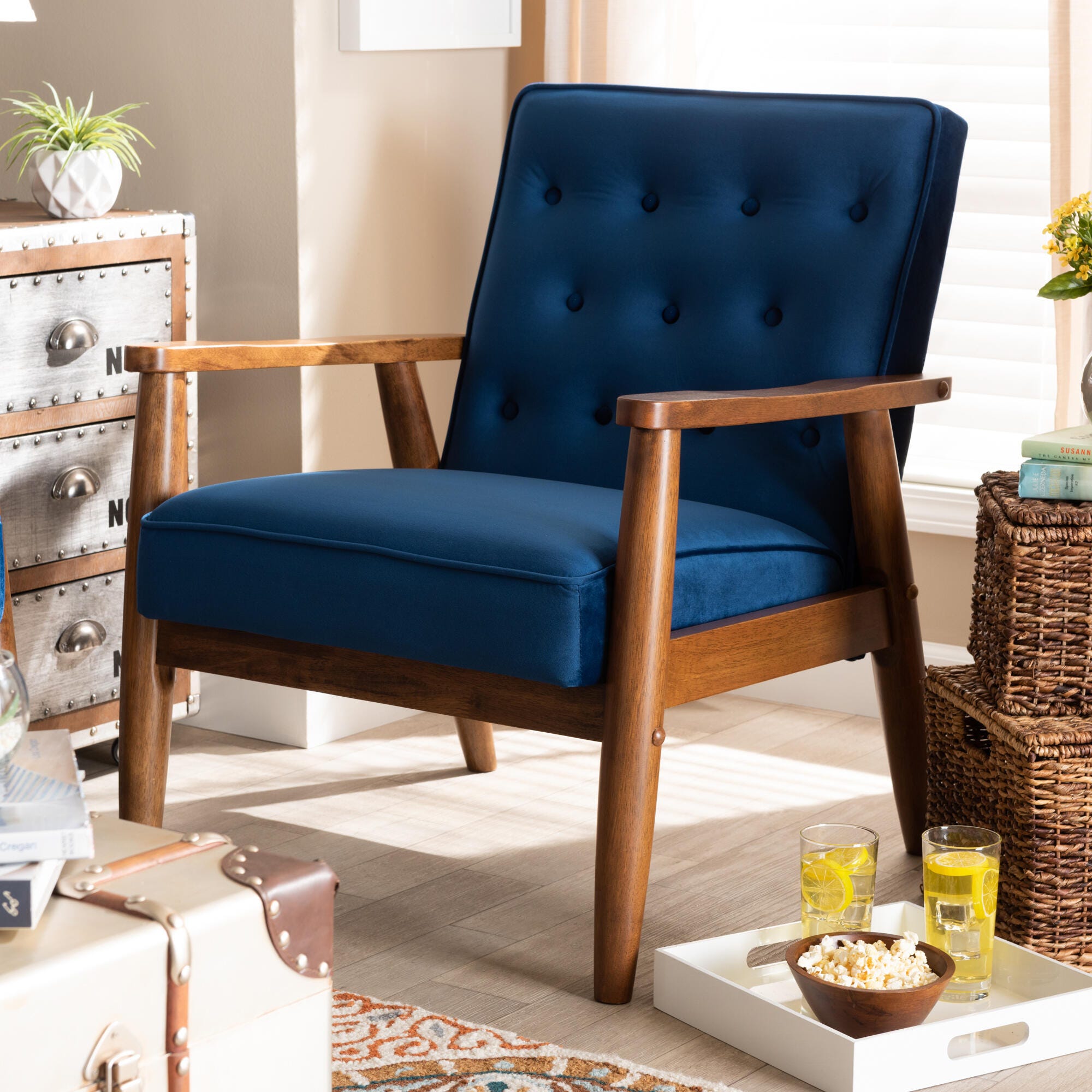 Baxton Studio Sorrento Lounge Chair | Ashley