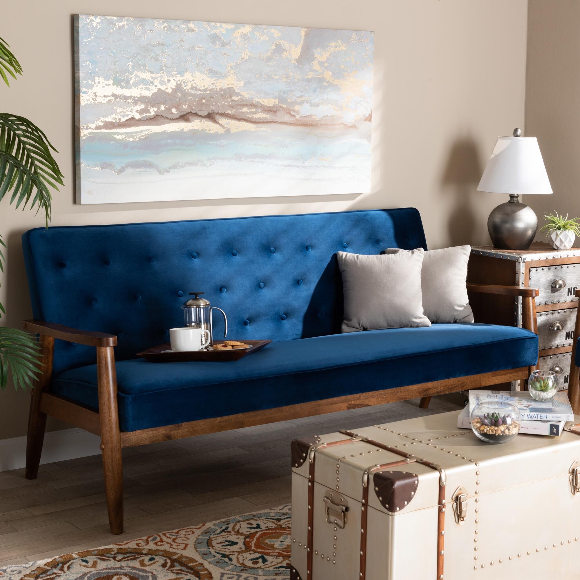 Baxton Studio Sorrento 3-Seater Sofa | Ashley
