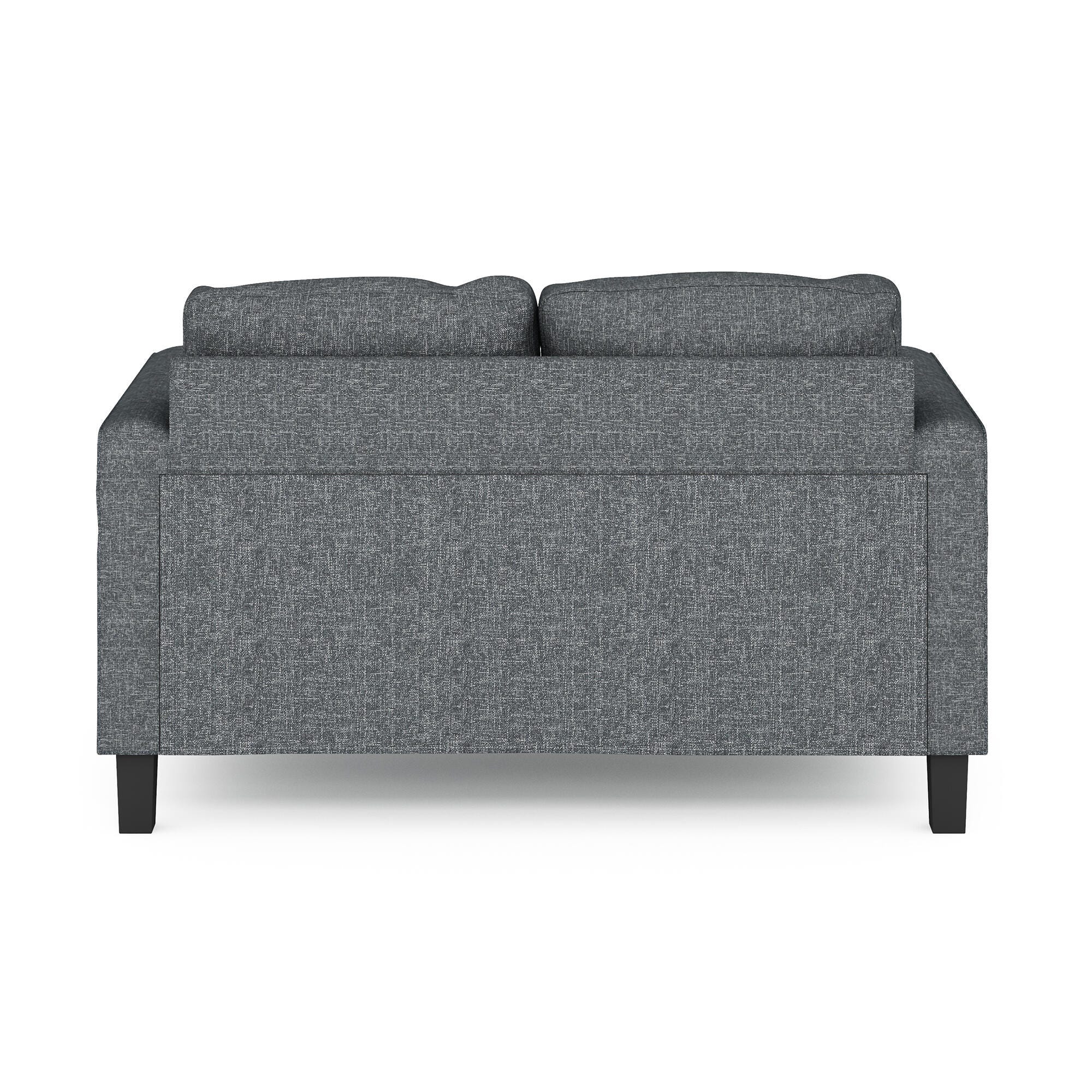Bayonne Modern Upholstered Loveseat, Gray, large