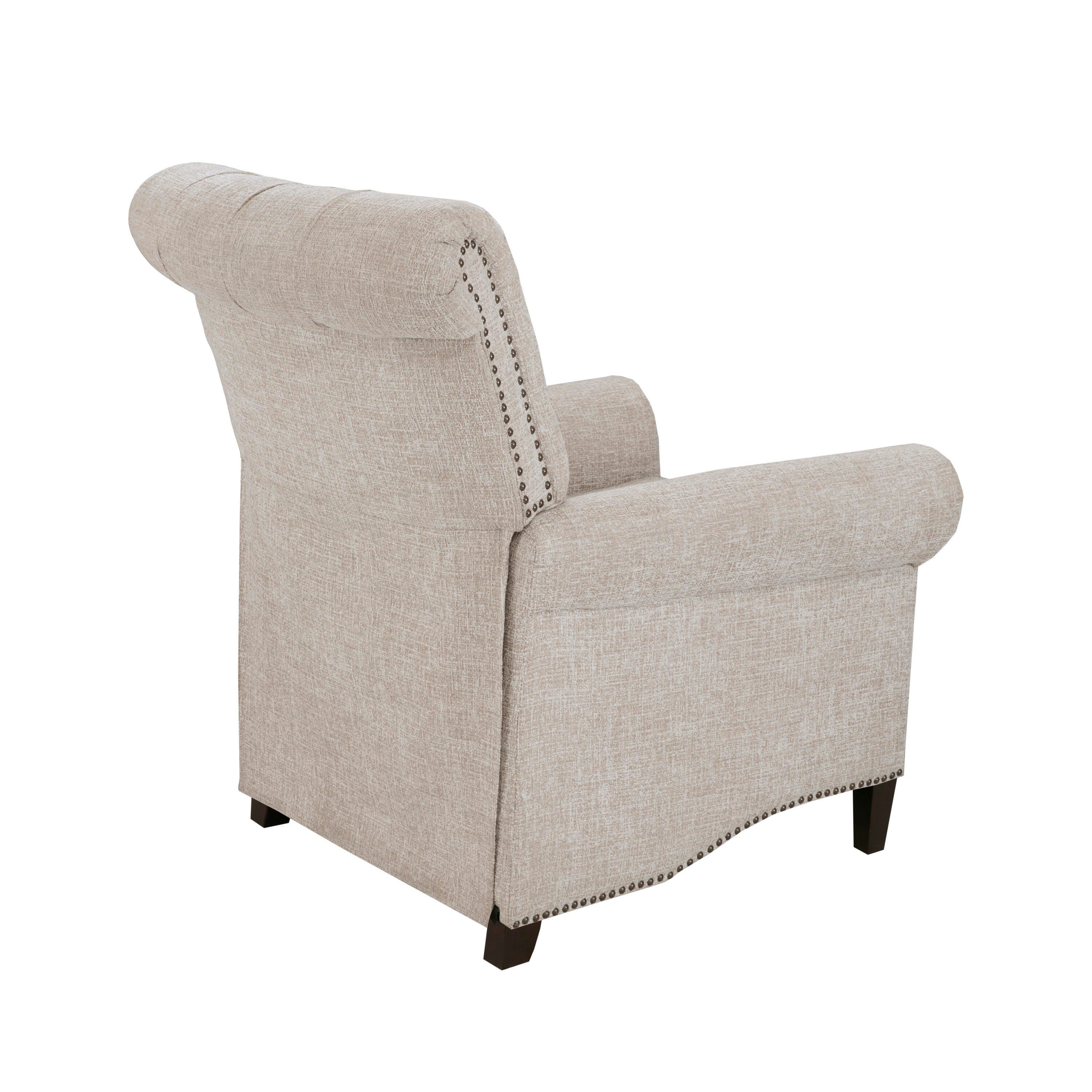 Madison Park Aidan Push Back Recliner, Cream, large