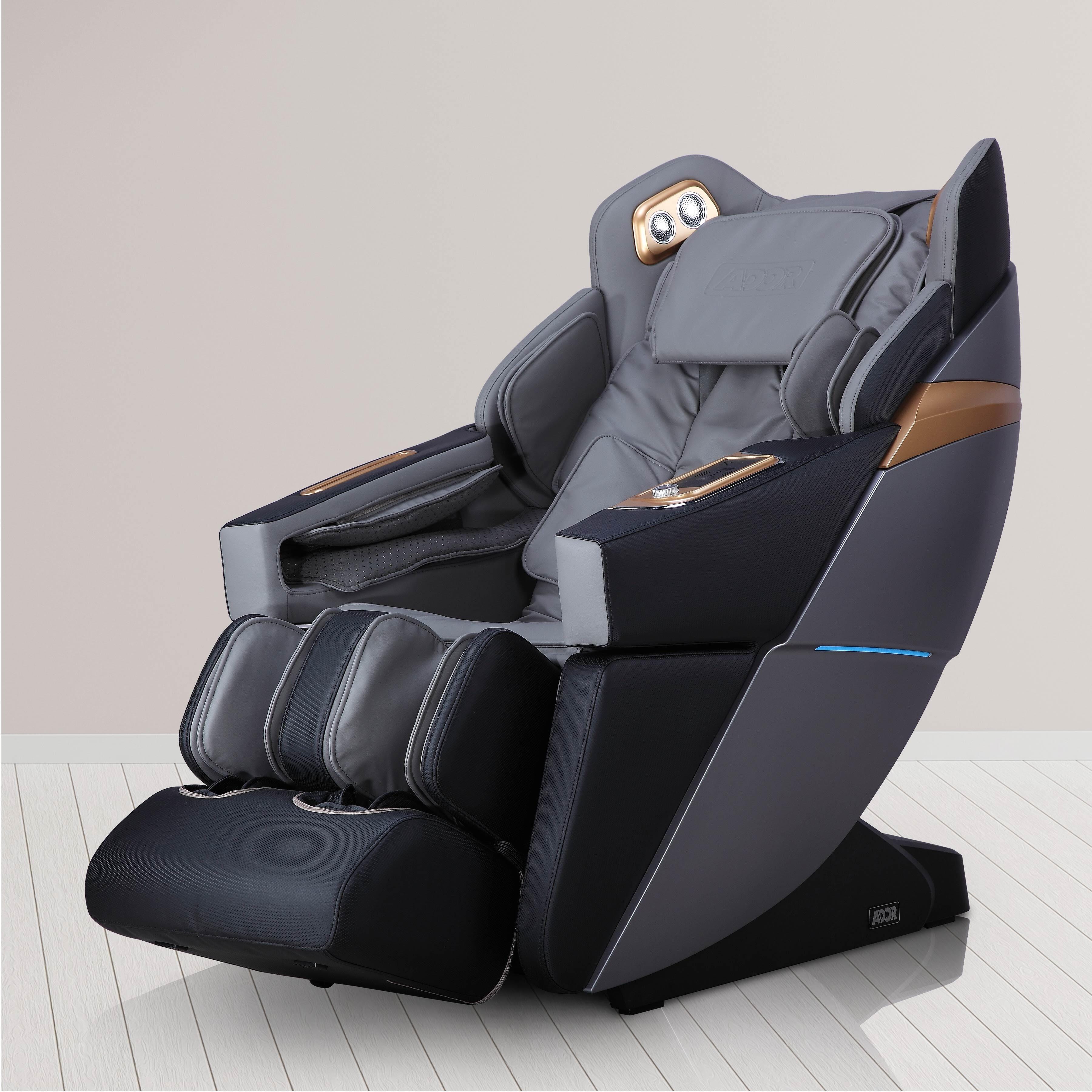 Ador 3D Hamilton LE Adjustable Massage Chair, Black/Charcoal, rollover