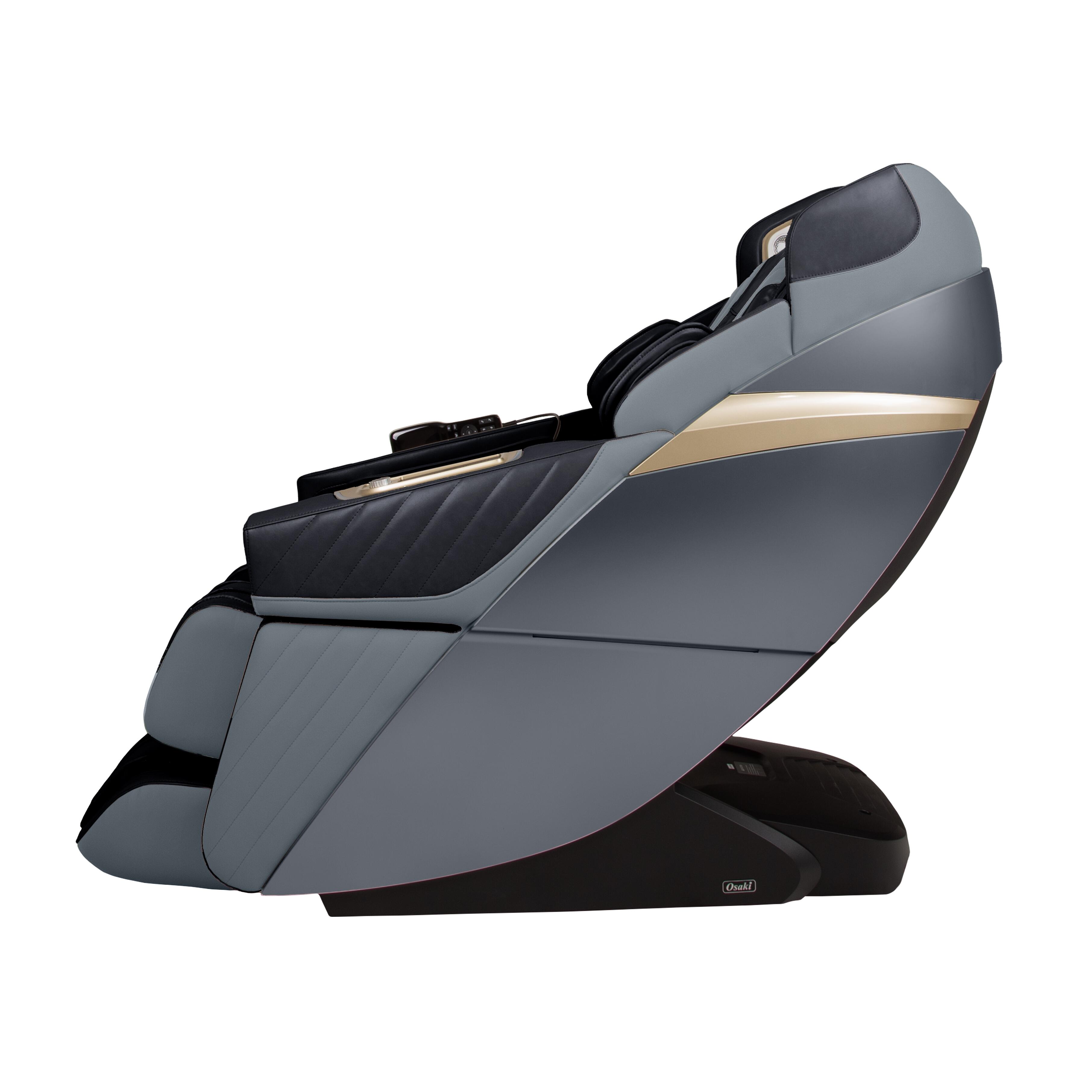 Ador 3D Hamilton LE Adjustable Massage Chair, Black/Charcoal, large