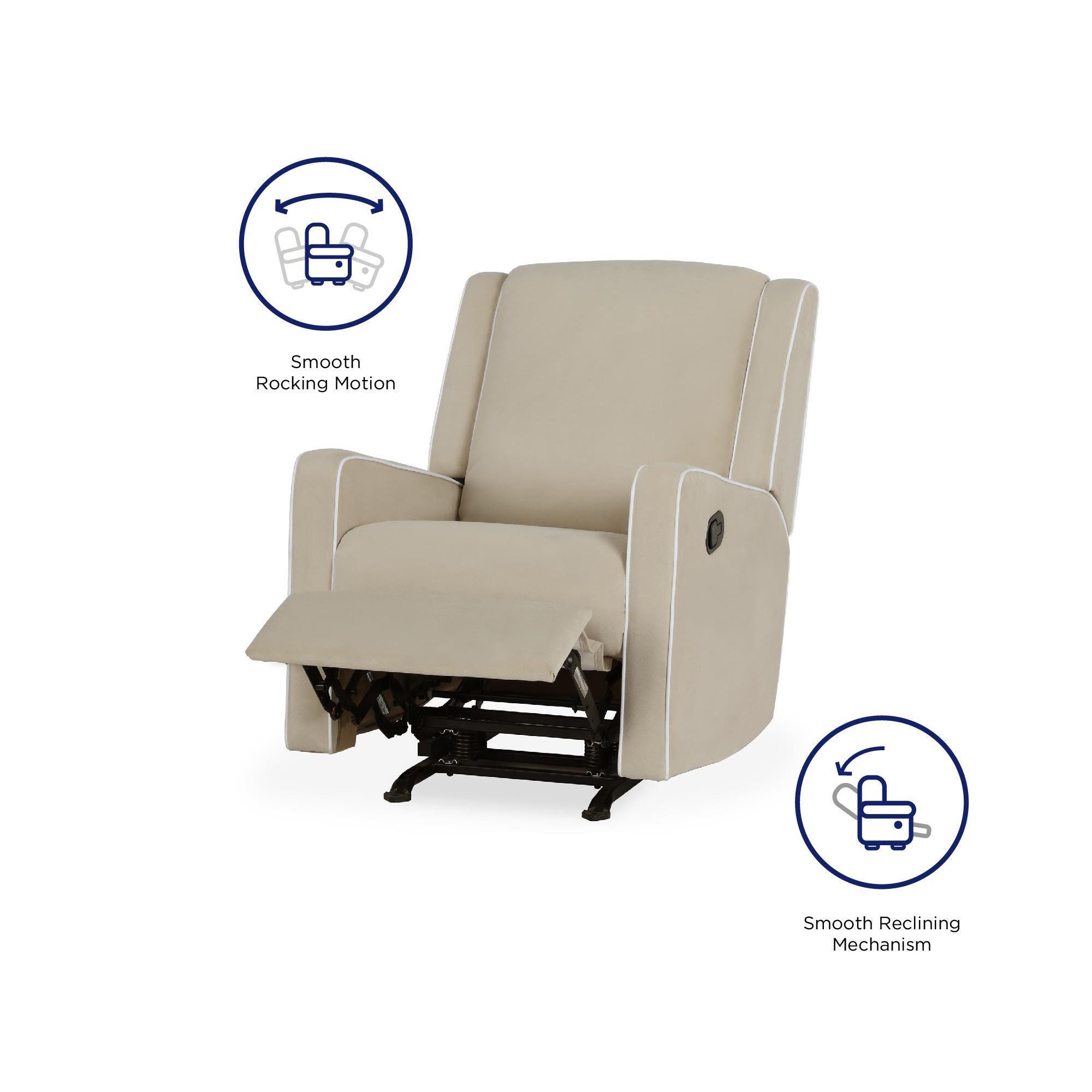 Atwater Living Billie Rocker Recliner, Beige, large