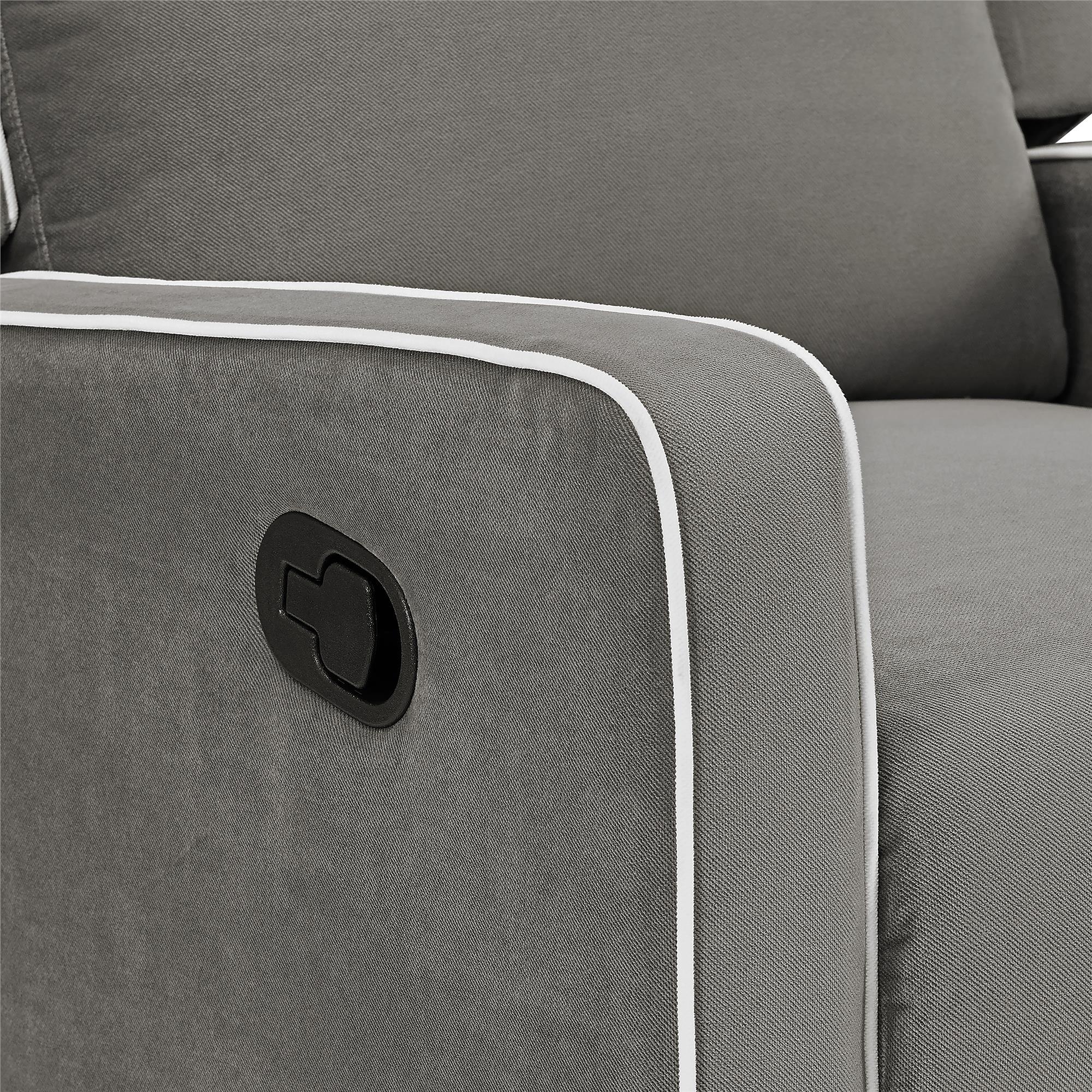 Atwater Living Billie Rocker Recliner, Graphite Gray, large