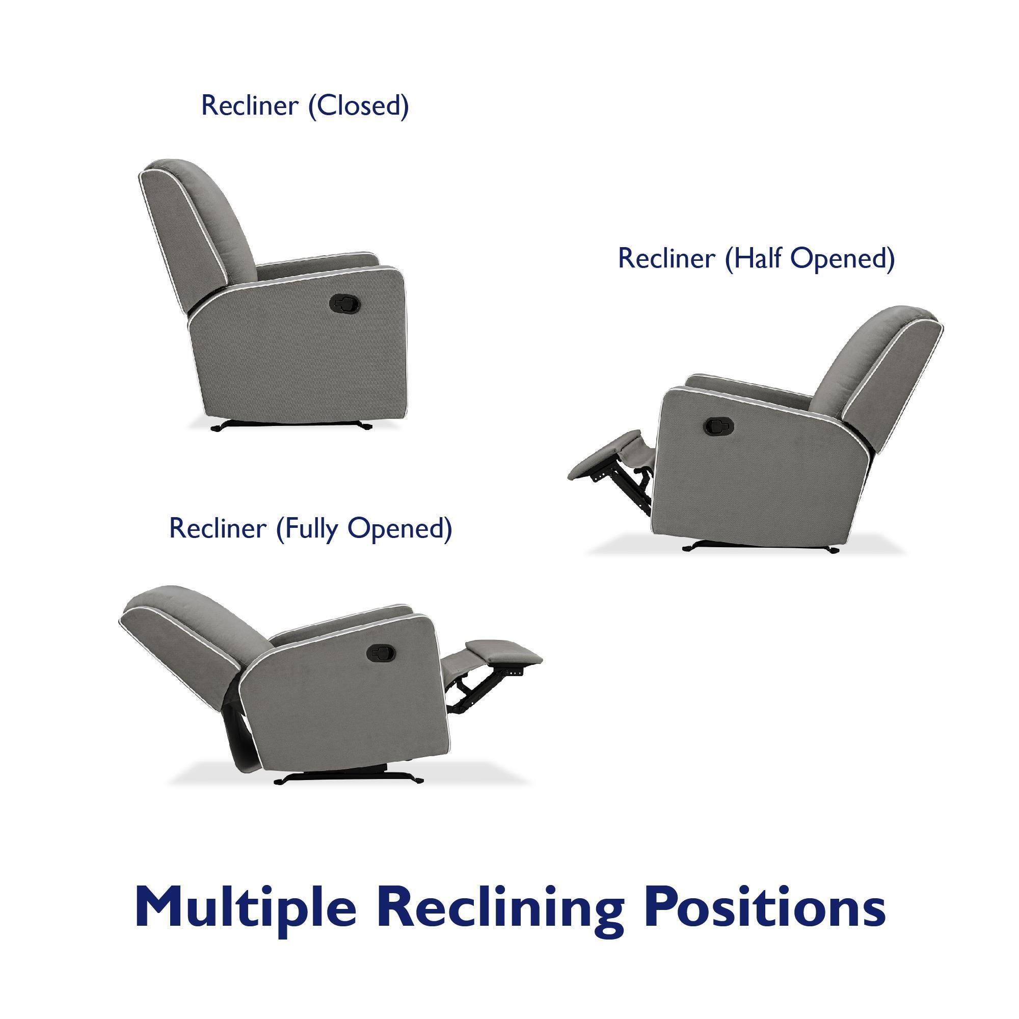 Atwater Living Billie Rocker Recliner, Graphite Gray, large