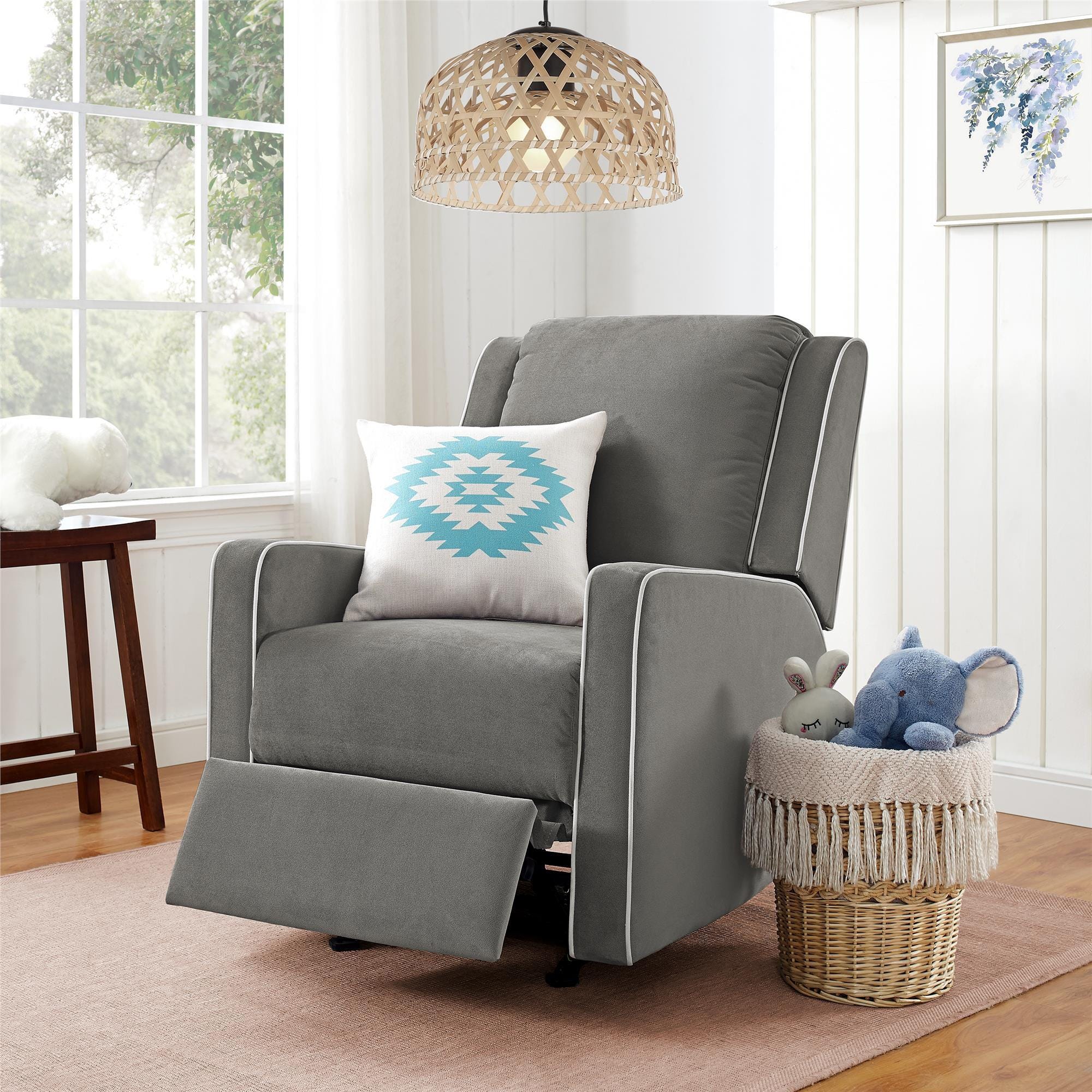 Atwater Living Billie Rocker Recliner, Graphite Gray, large