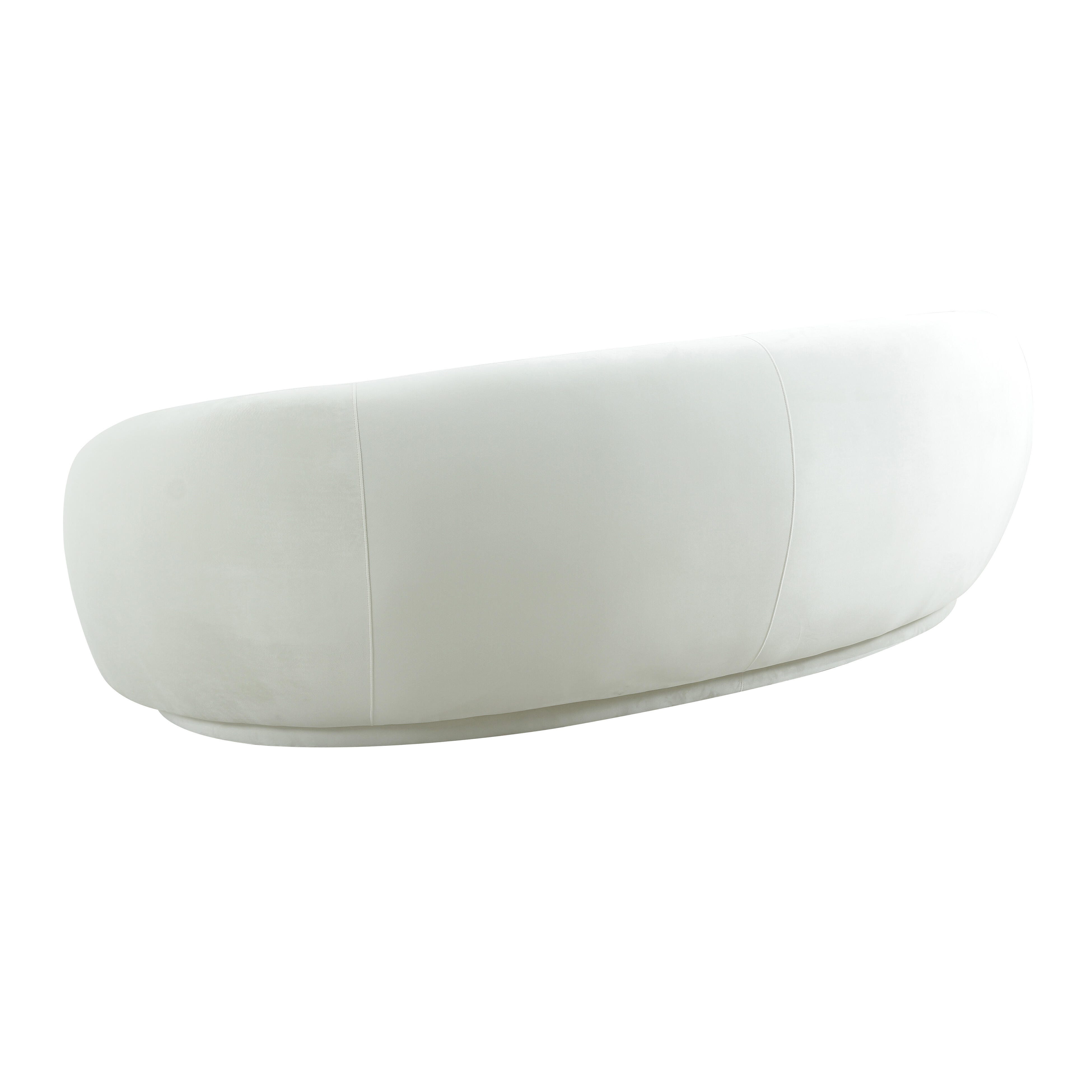 TOV Furniture Kendall Cream Velvet Sofa | Ashley
