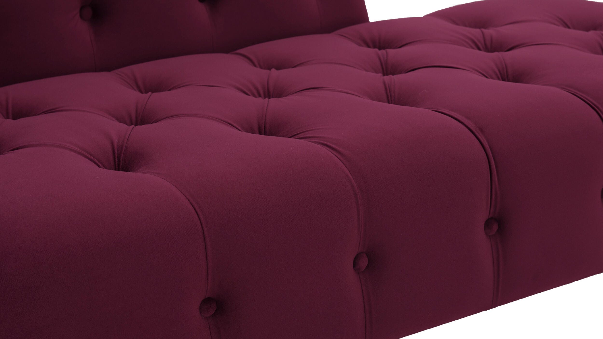 Jennifer Taylor Home Harrison Harrison Arm Chaise Lounge, Burgundy, large