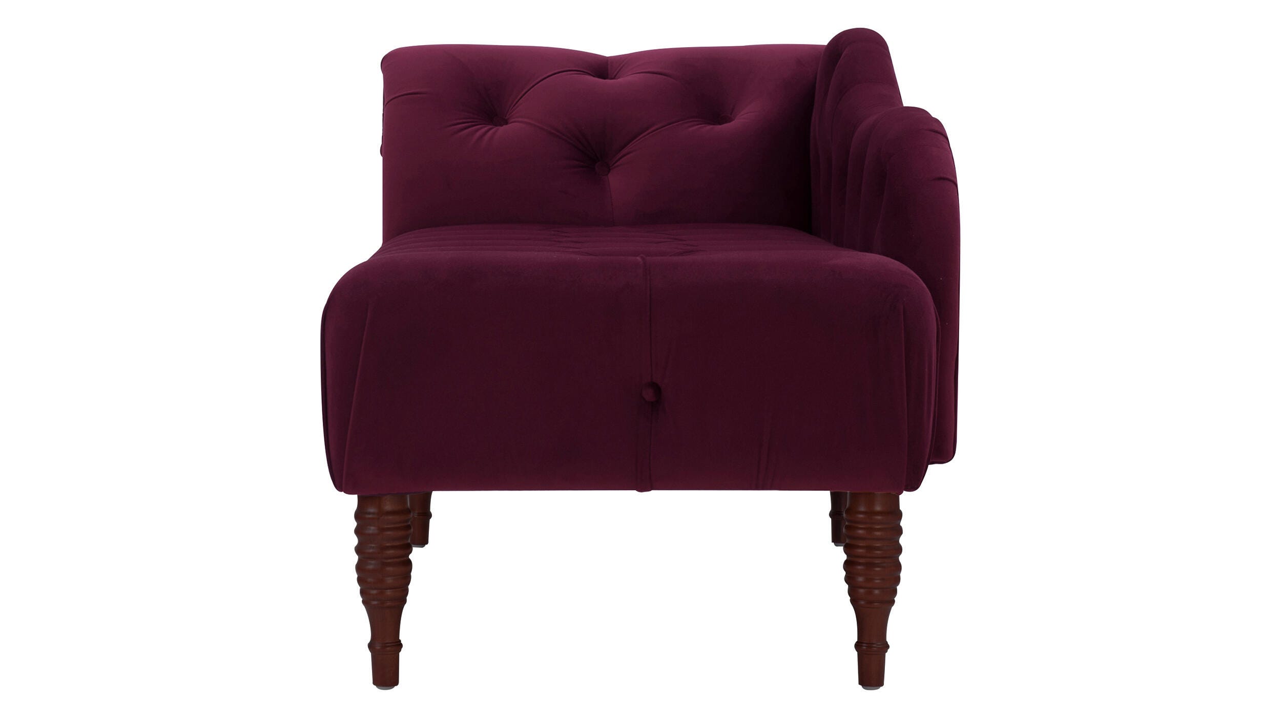 Jennifer Taylor Home Harrison Harrison Arm Chaise Lounge, Burgundy, large
