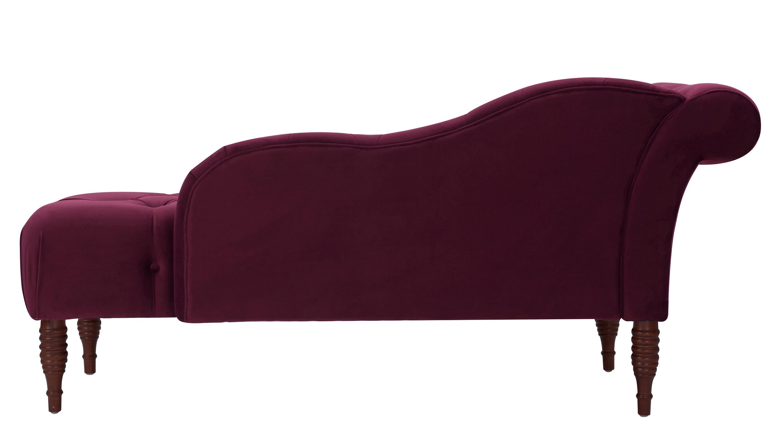 Jennifer Taylor Home Harrison Harrison Arm Chaise Lounge, Burgundy, large