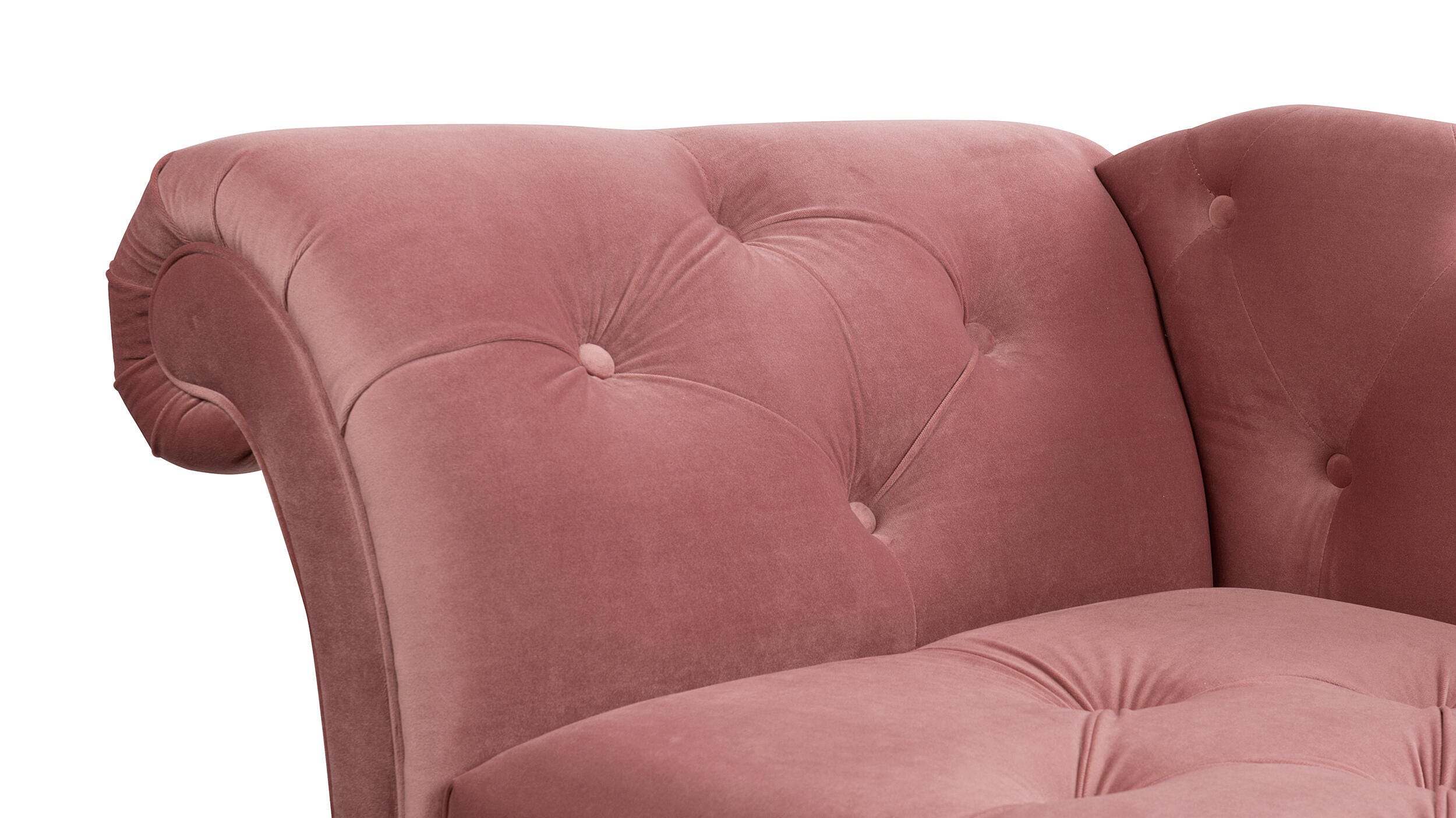 Jennifer Taylor Home Harrison Harrison Arm Chaise Lounge, Ash Rose Pink, large