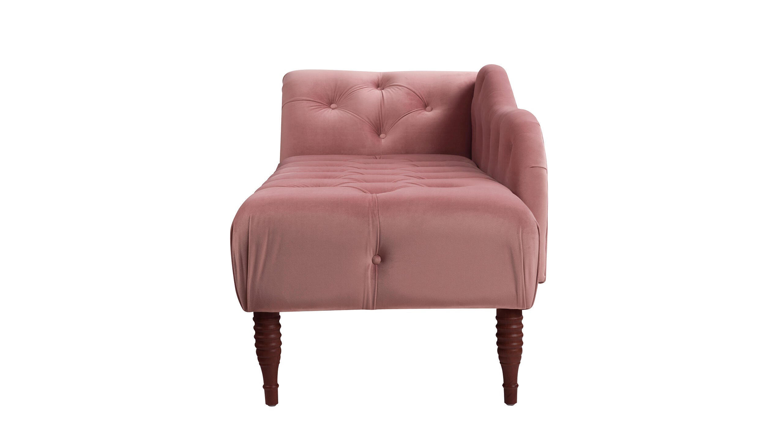Jennifer Taylor Home Harrison Harrison Arm Chaise Lounge, Ash Rose Pink, large
