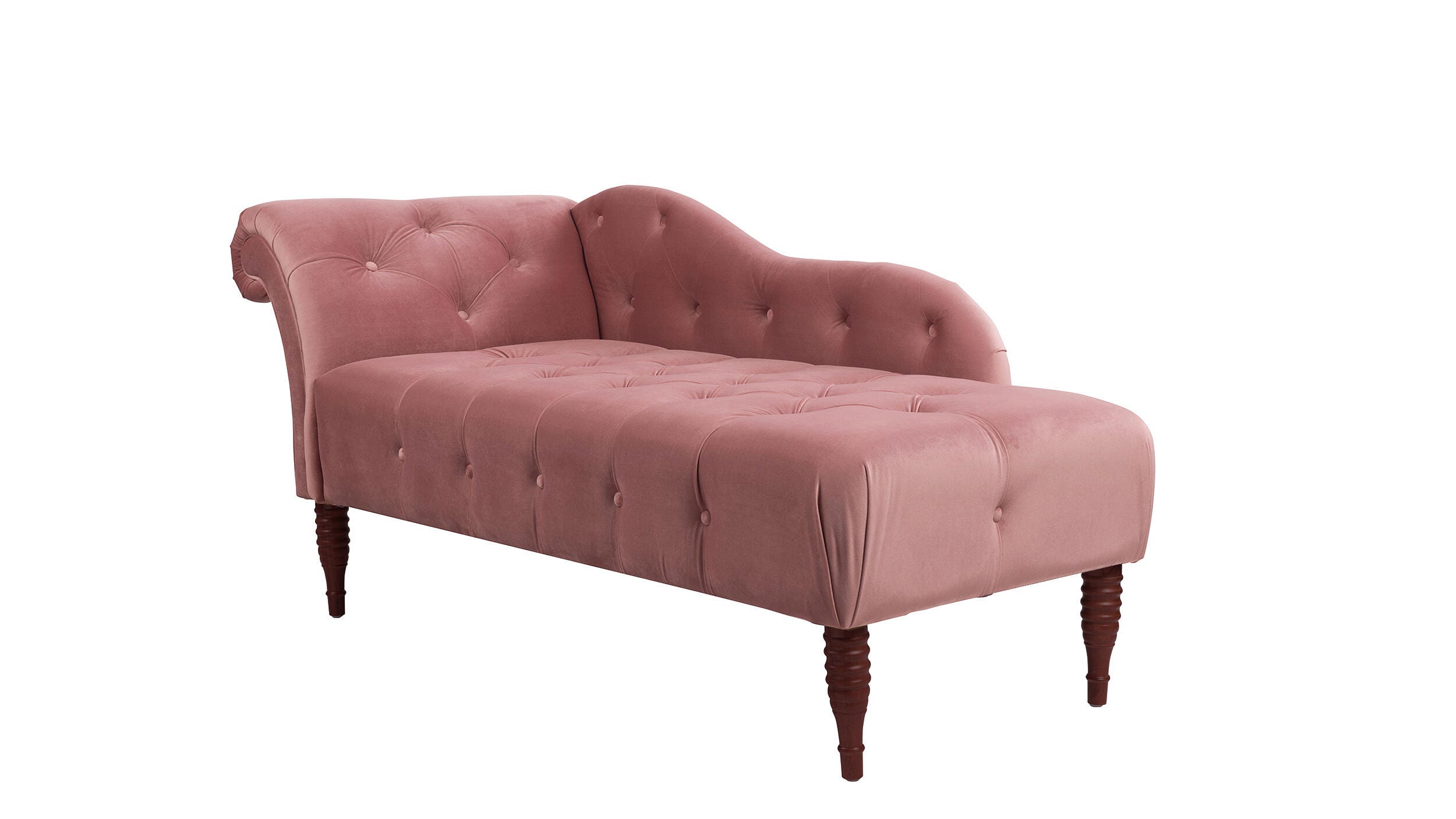 Jennifer Taylor Home Harrison Harrison Arm Chaise Lounge, Ash Rose Pink, large