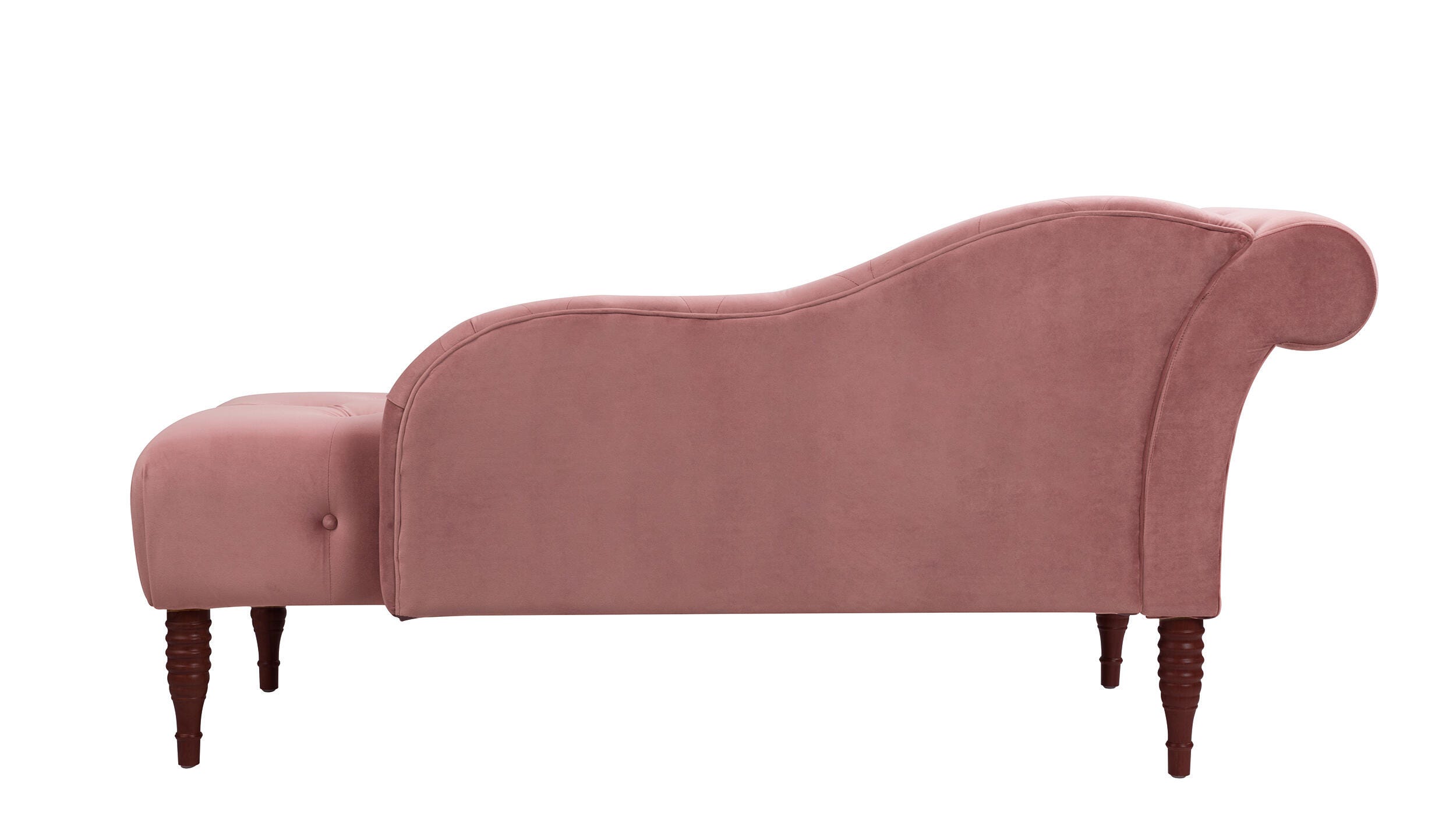 Jennifer Taylor Home Harrison Harrison Arm Chaise Lounge, Ash Rose Pink, large