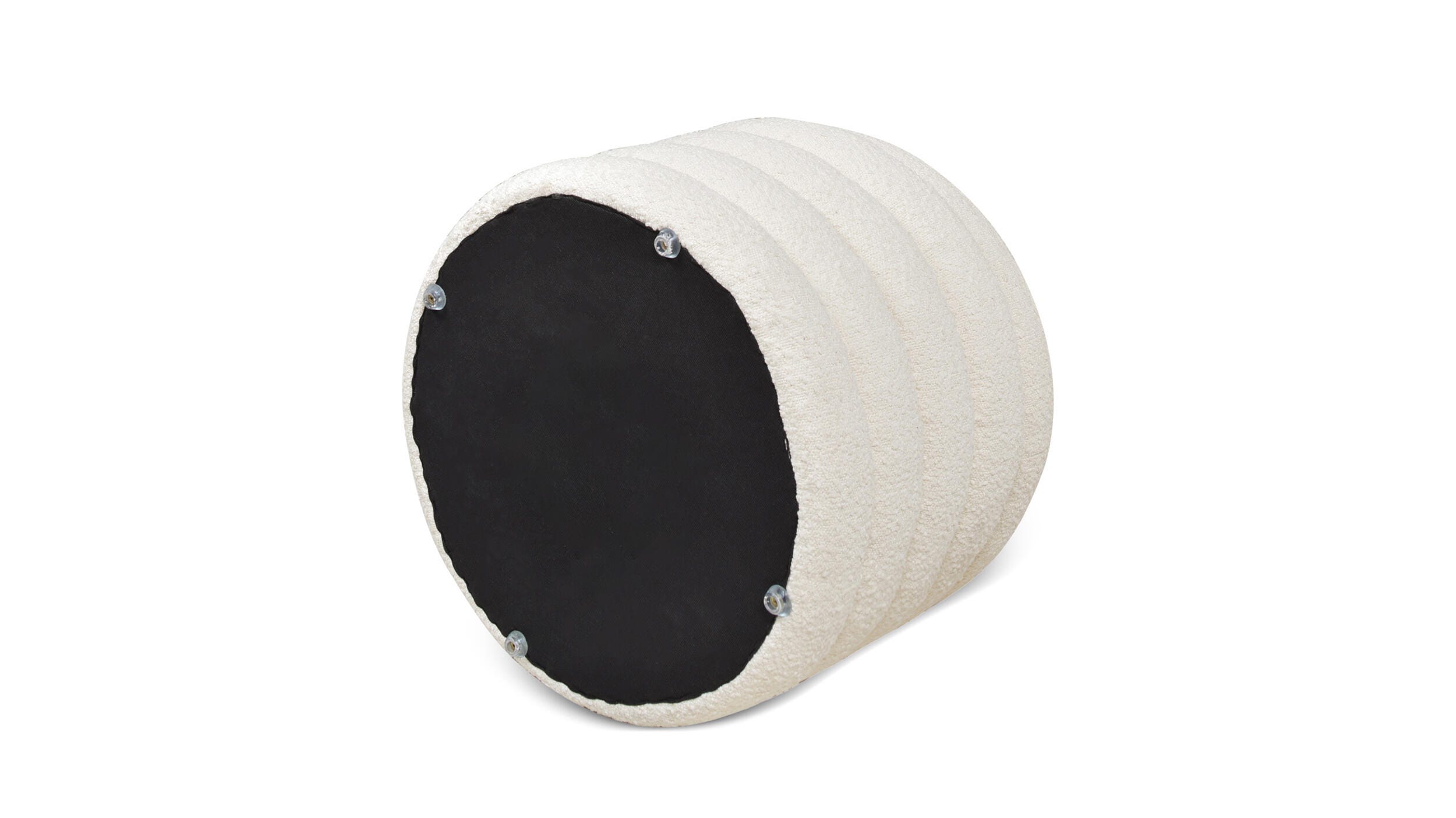 Jennifer Taylor Home Fuji 22" Round Storage Ottoman, , large