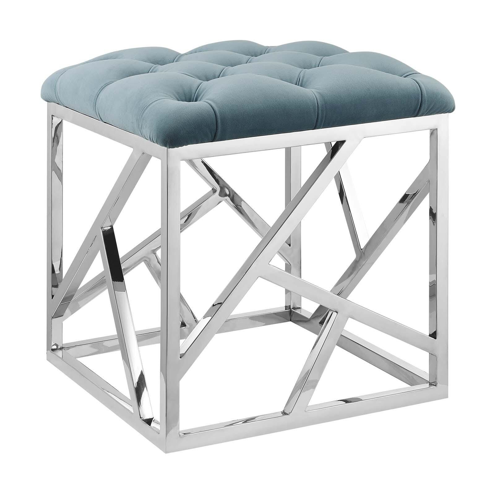 Modway Intersperse Tufted Square Ottoman, , large