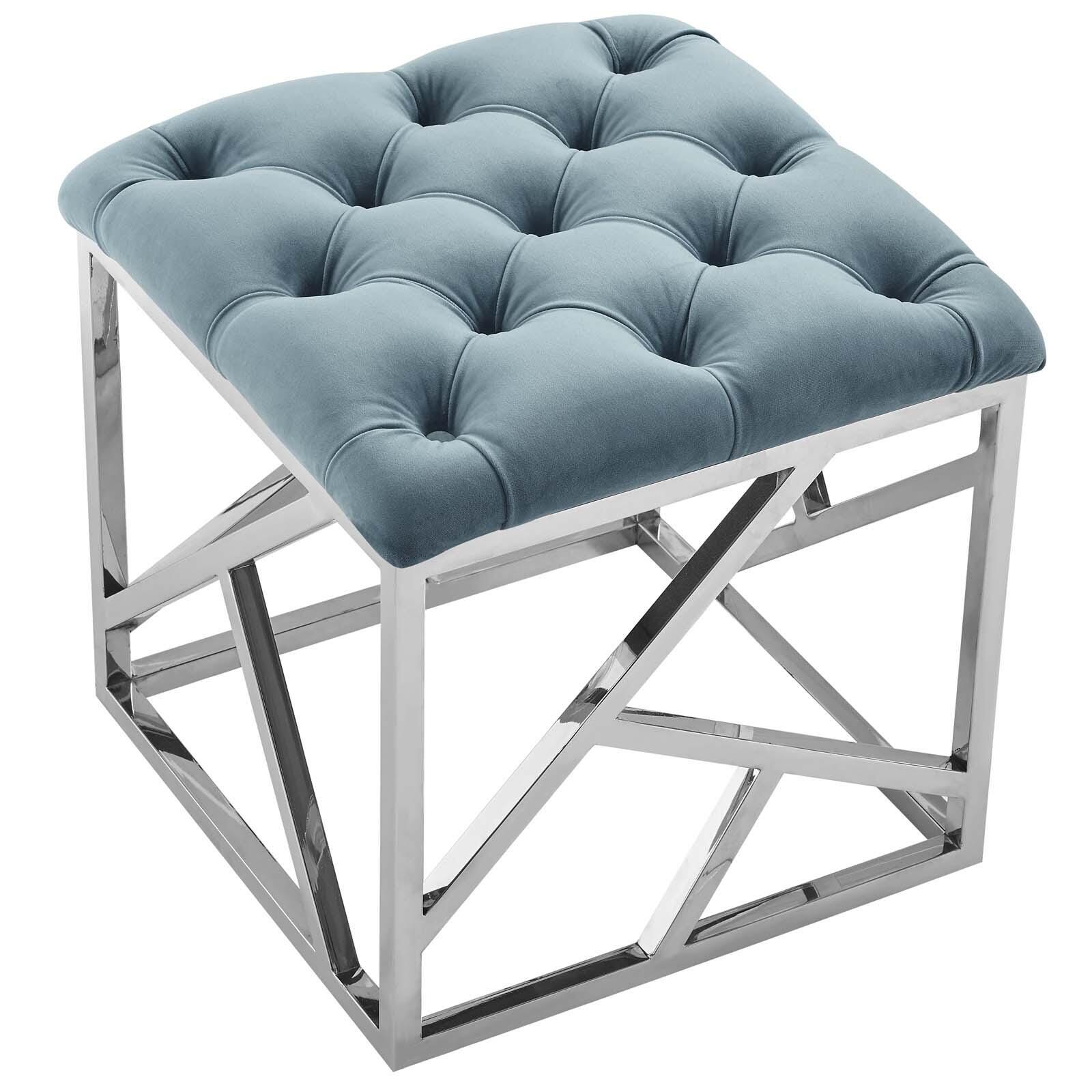 Modway Intersperse Tufted Square Ottoman, , large