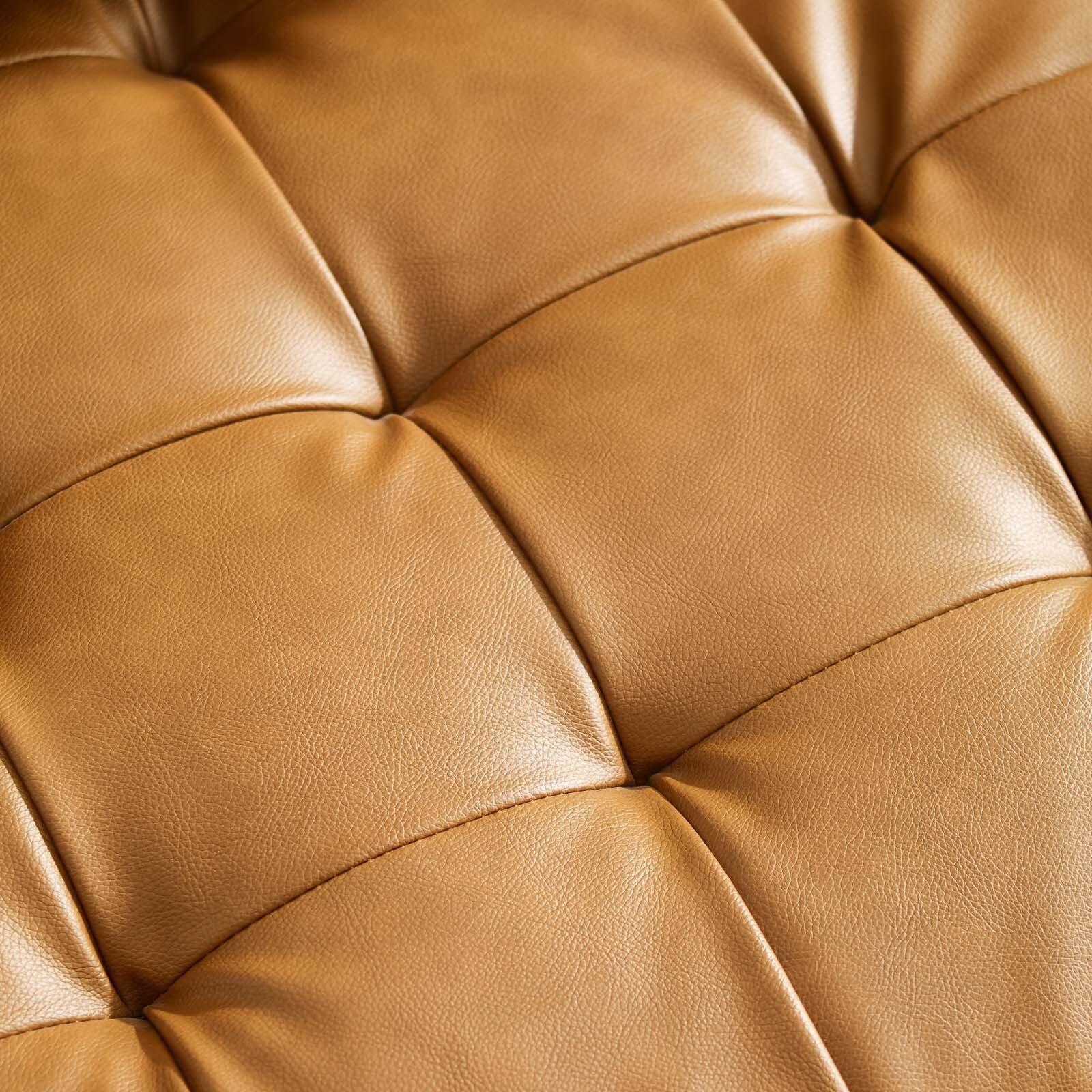 Modway Velour Faux Leather Sofa, , swatch