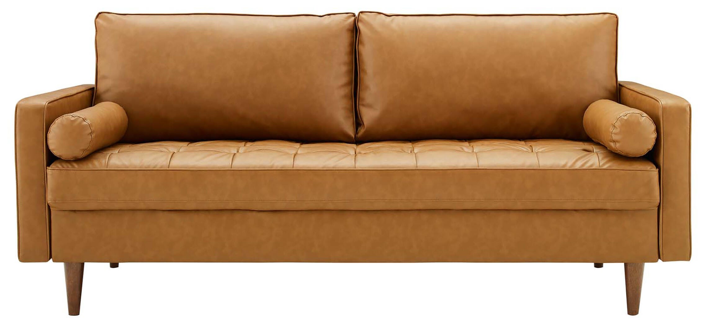 Modway Velour Faux Leather Sofa, , large