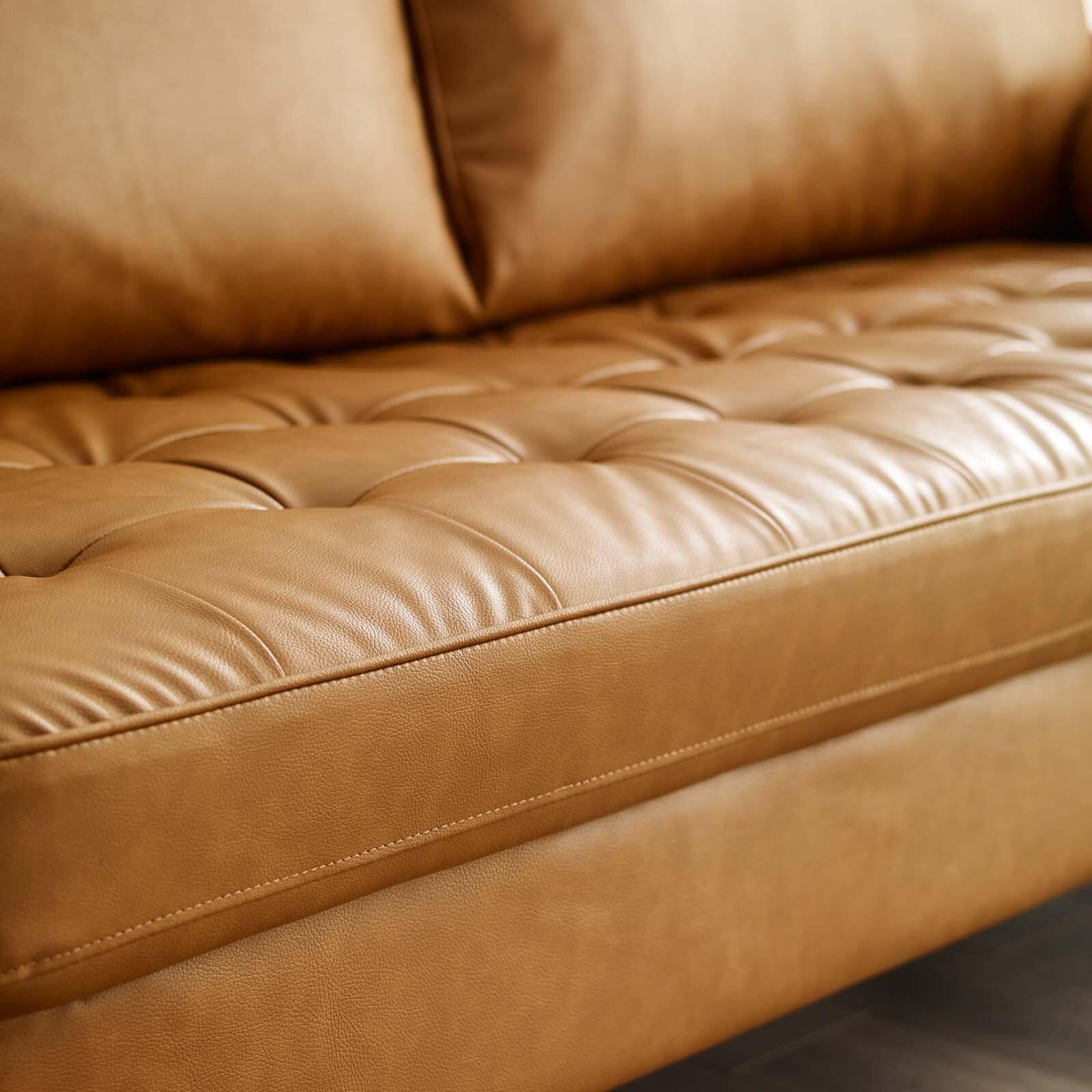 Modway Velour Faux Leather Sofa, , large