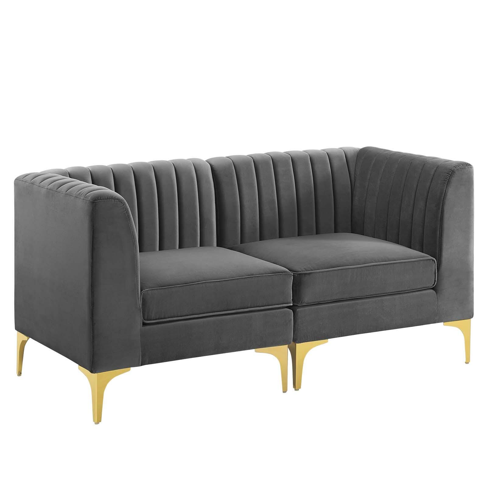 Modway Triumph Channel Tufted Loveseat