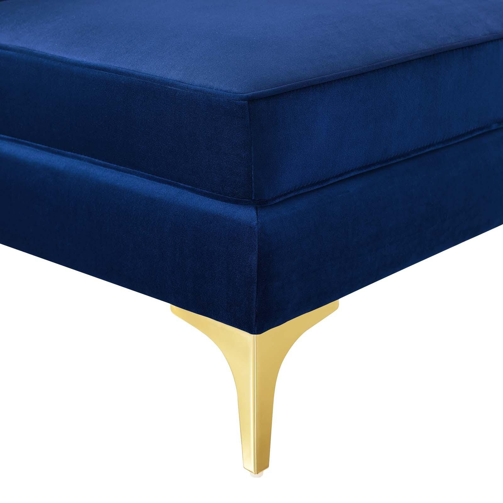 Modway Triumph Channel Tufted Loveseat, Navy, large