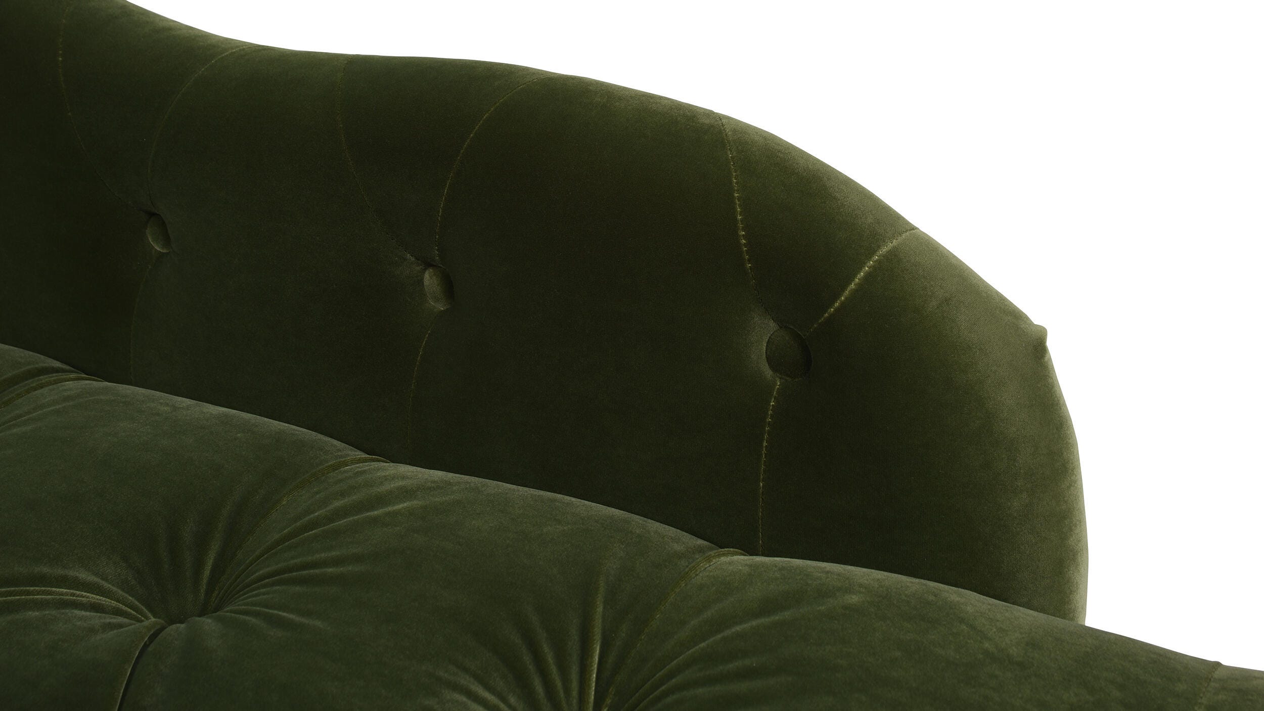 Jennifer Taylor Home Samuel Samuel Velvet Tufted Roll Arm Chaise Lounge, Olive Green, large