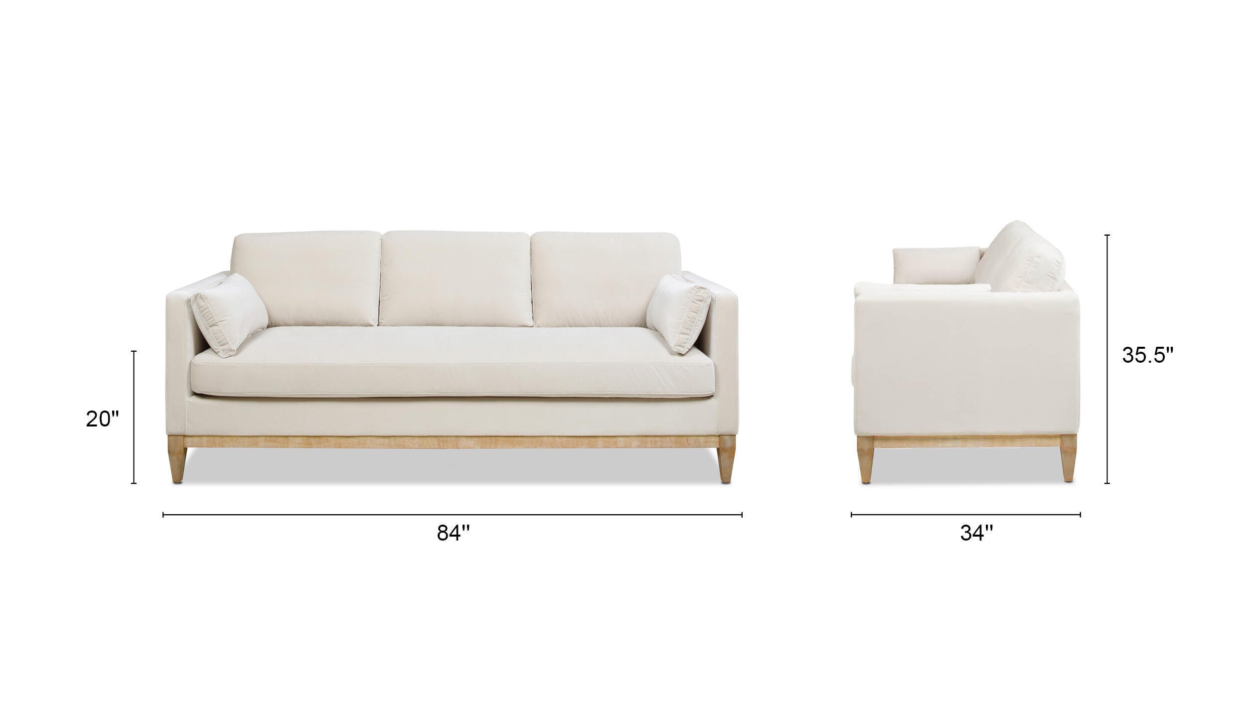 Jennifer Taylor Home Knox Knox Sofa, French Beige, large