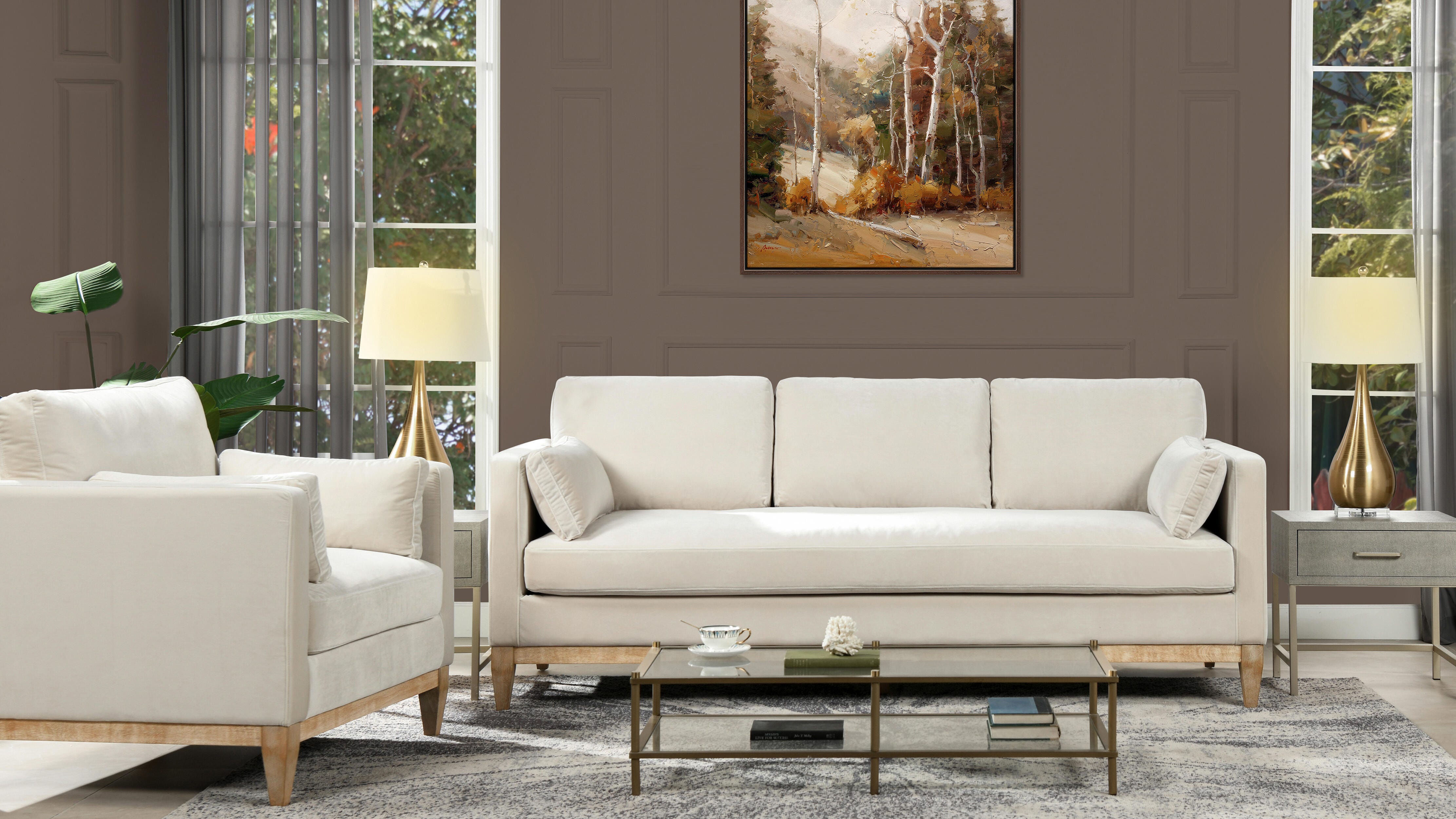 Jennifer Taylor Home Knox Knox Sofa, French Beige, large