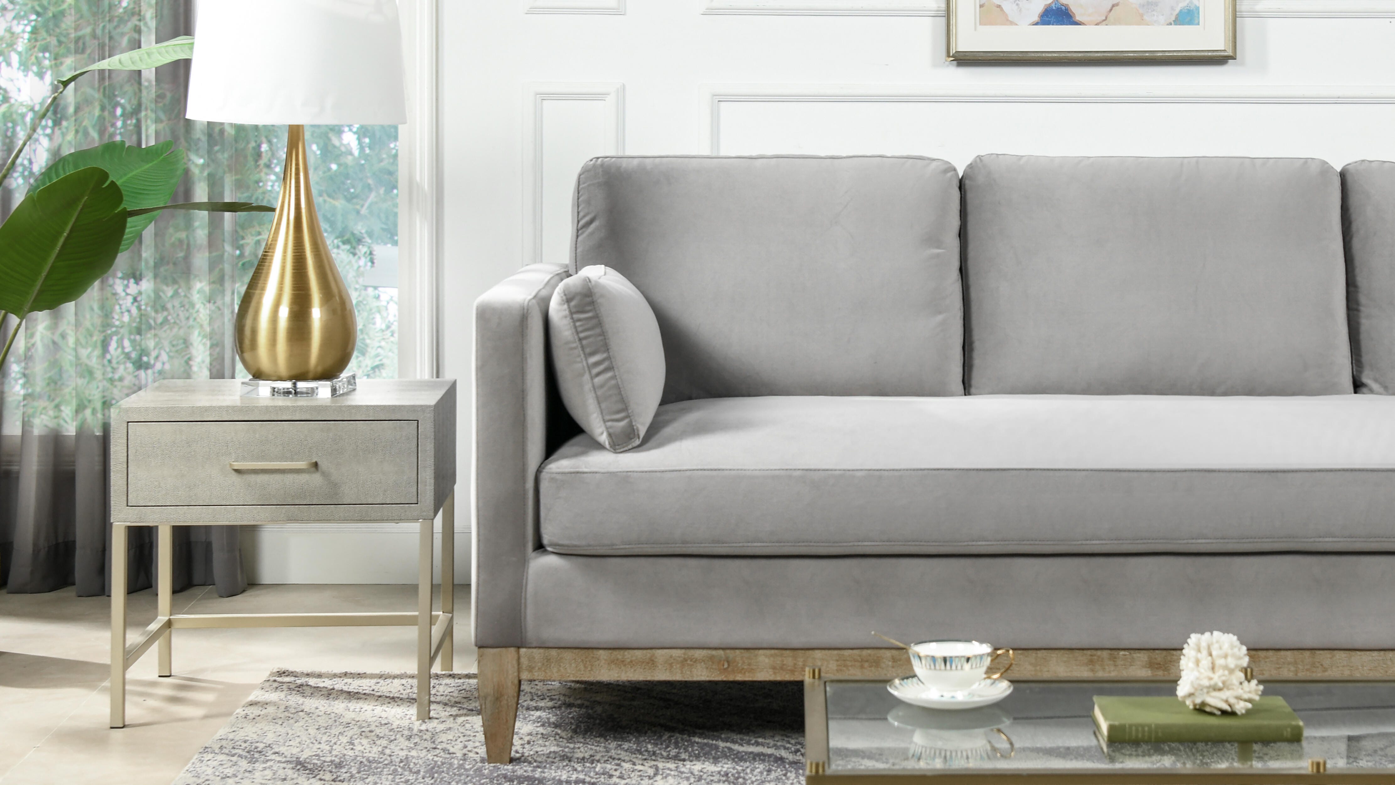 Jennifer Taylor Home Knox Knox Sofa, Opal Gray, large
