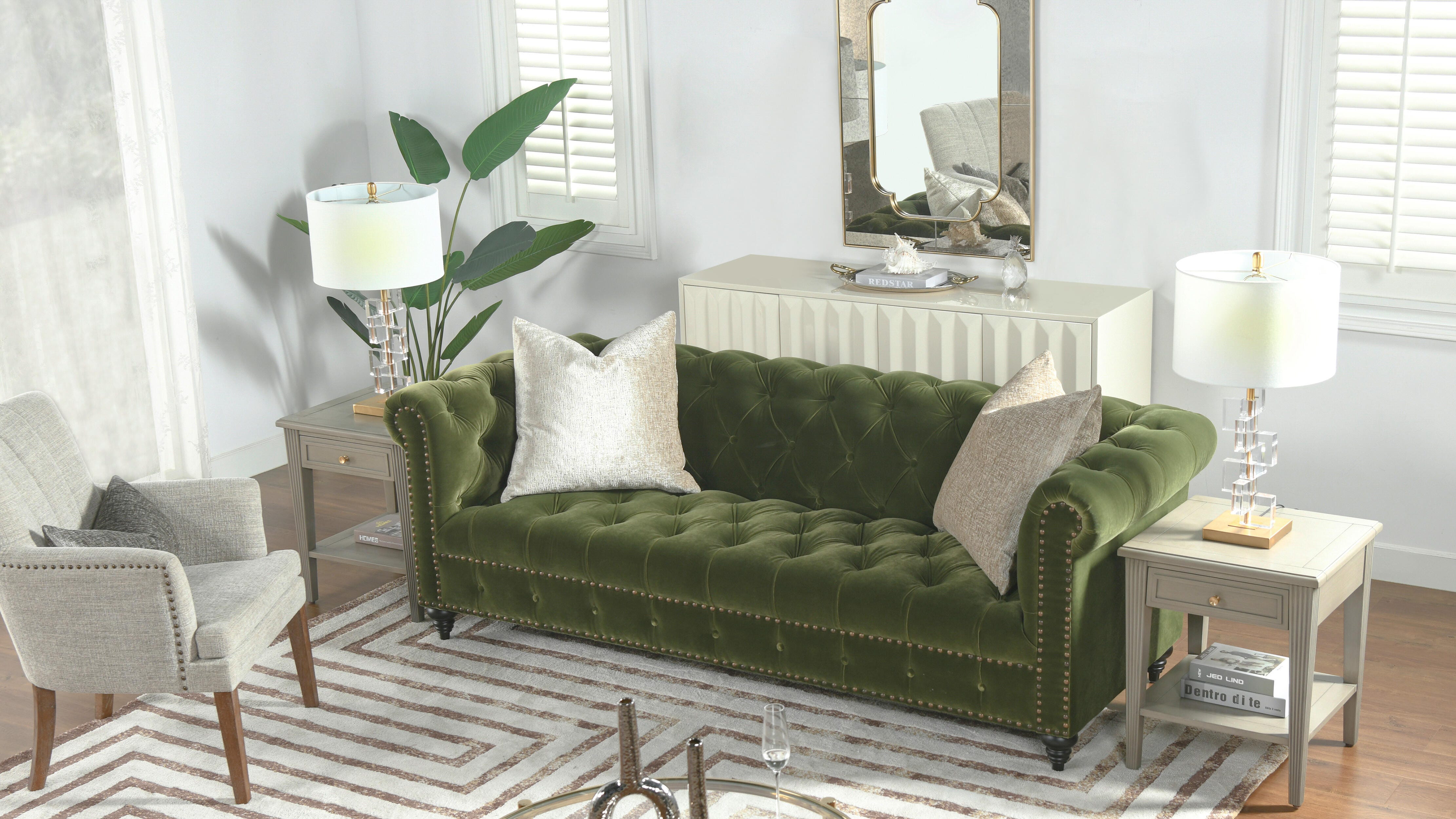 Jennifer Taylor Home Alto Alto Chesterfield Sofa, , large