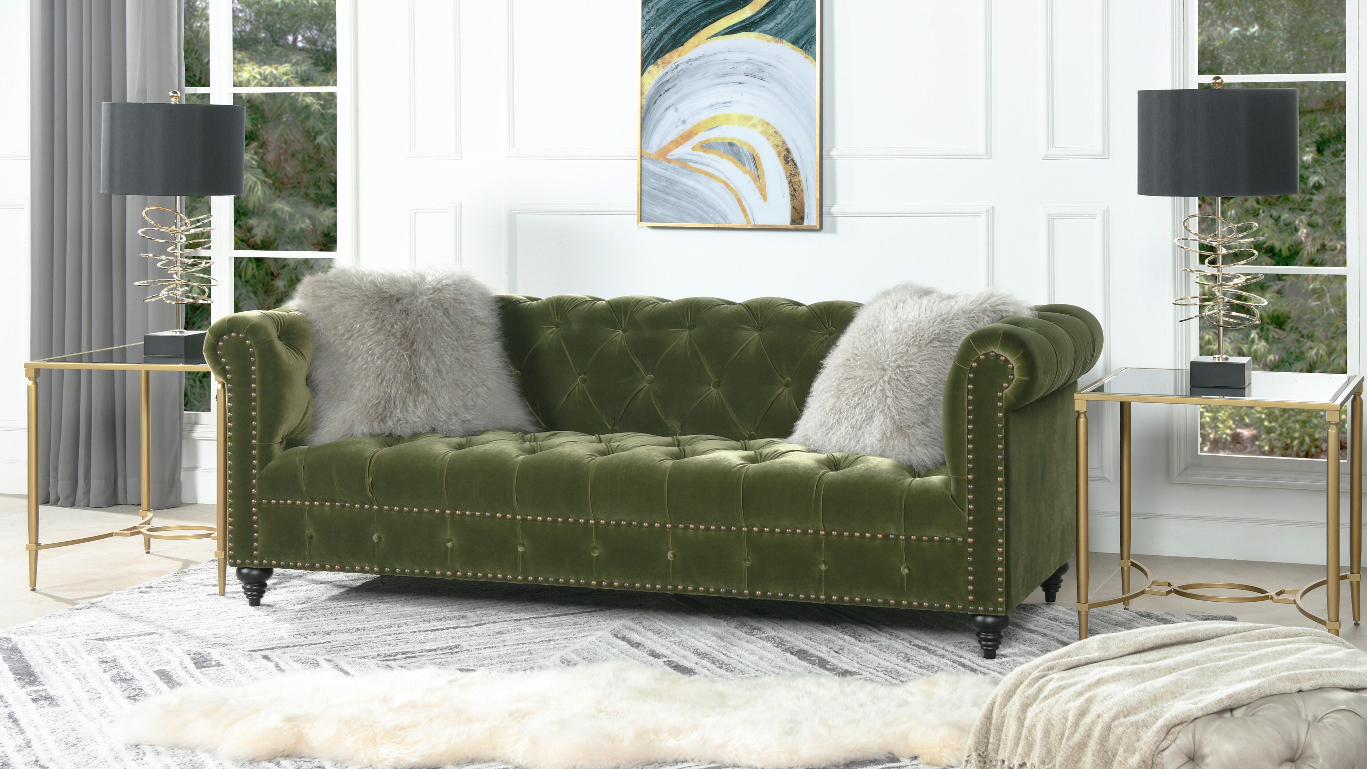Jennifer Taylor Home Alto Alto Chesterfield Sofa, , large