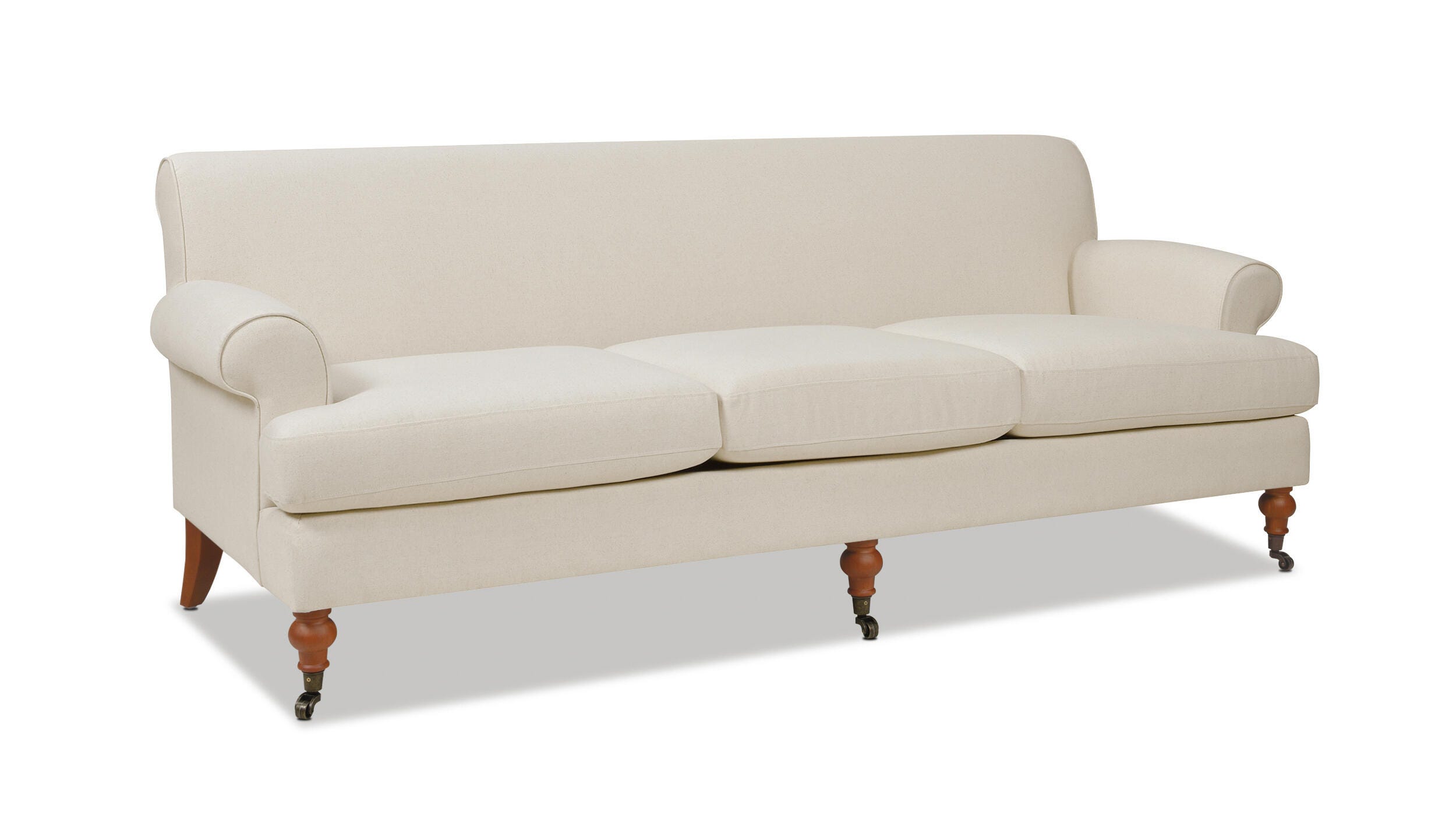 Jennifer Taylor Home Alana Alana Lawson Three-Cushion Sofa, Light Beige, large