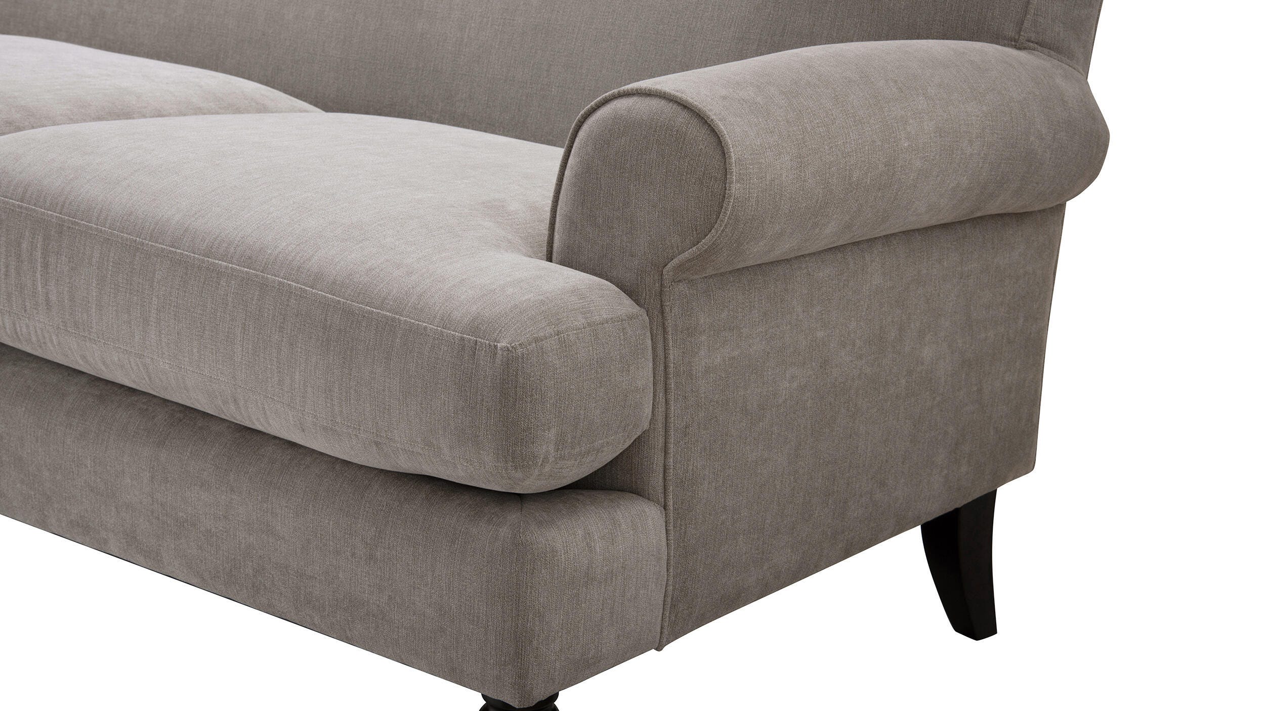 Jennifer Taylor Home Alana Alana Lawson Three-Cushion Sofa, Silver Gray, large