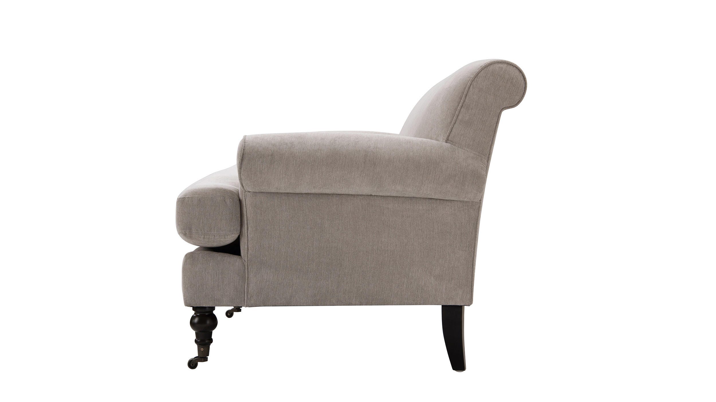 Jennifer Taylor Home Alana Alana Lawson Three-Cushion Sofa, Silver Gray, large