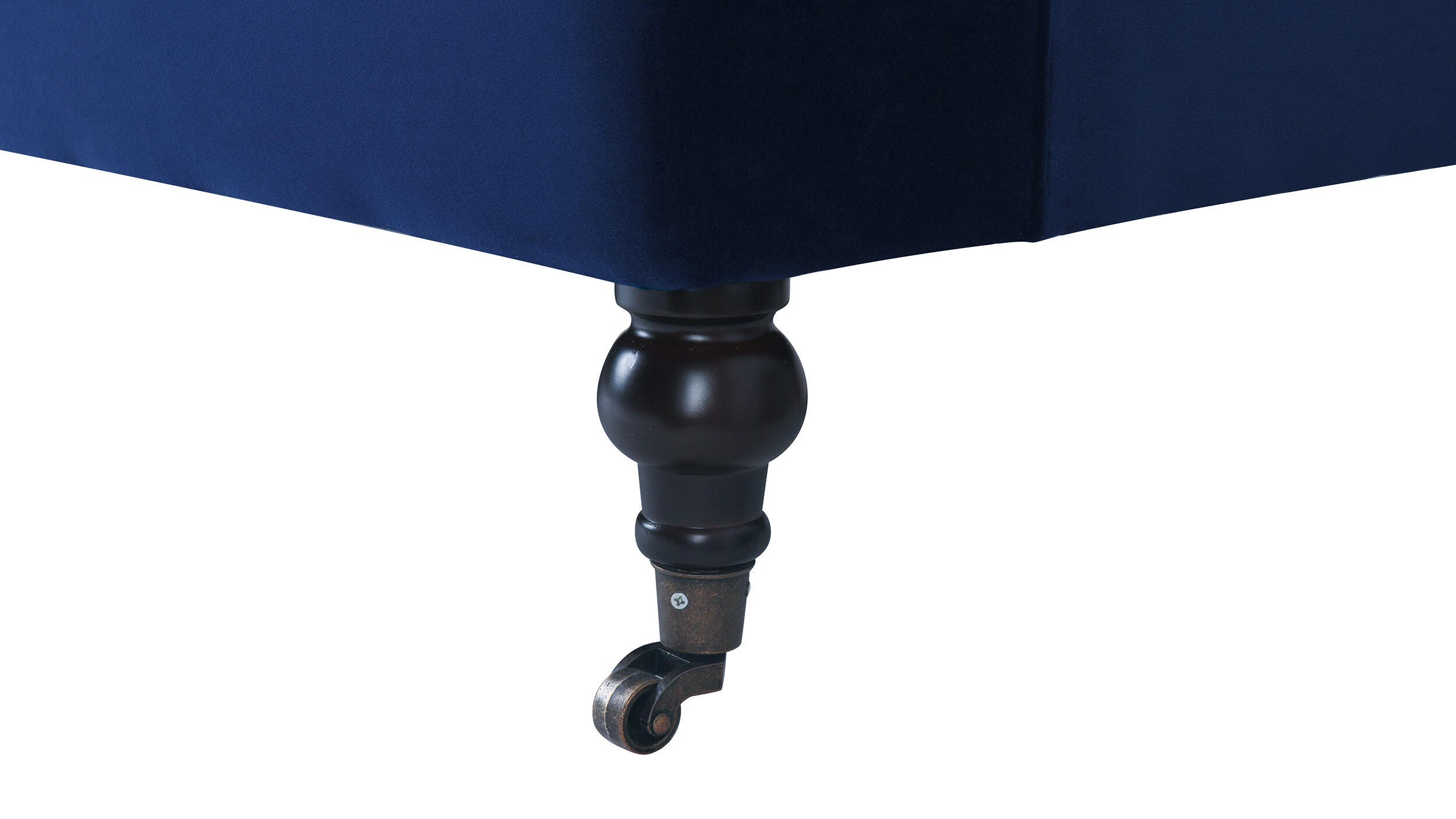 Jennifer Taylor Home Alana Alana Lawson Three-Cushion Sofa, Navy Blue, large