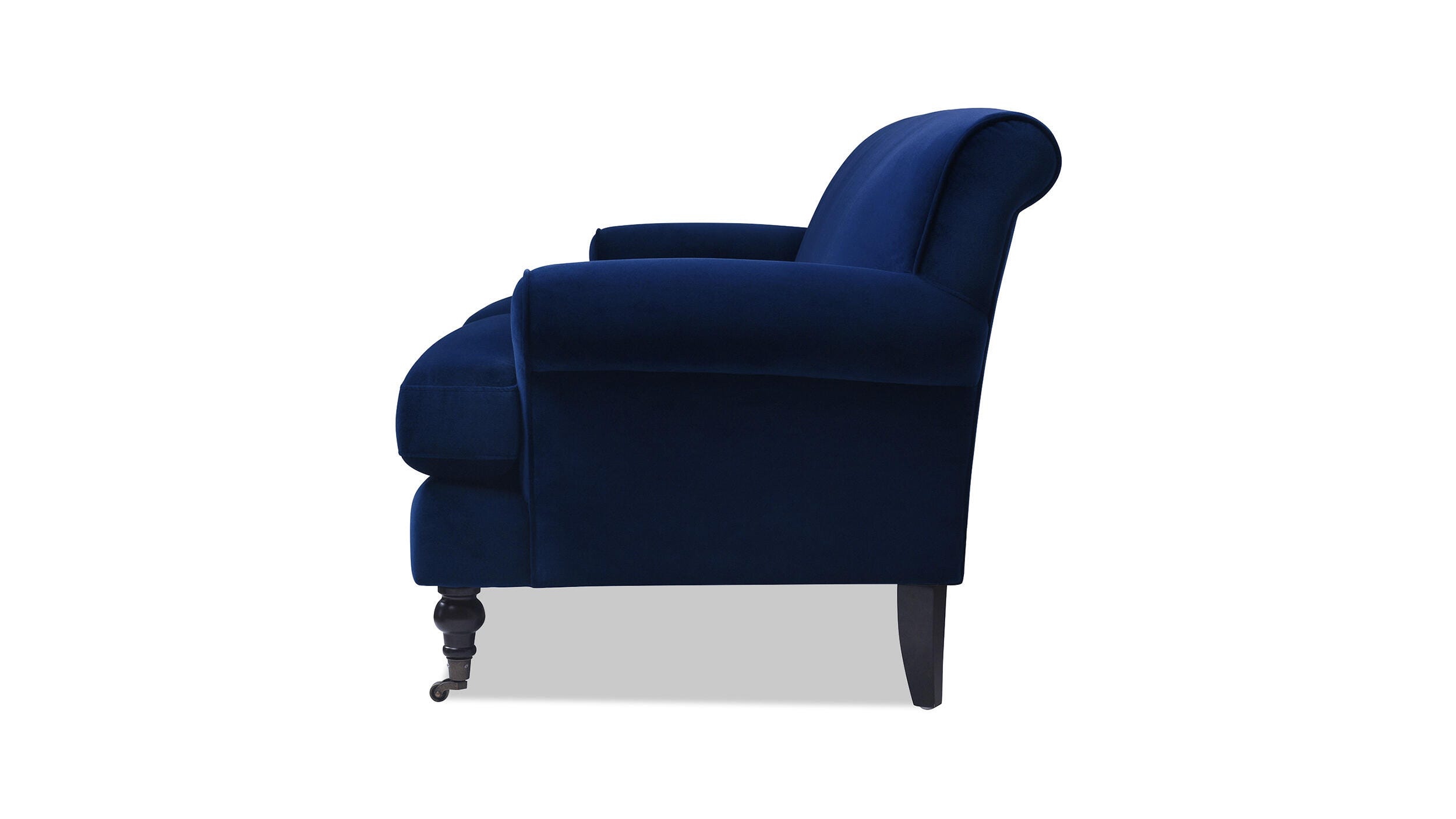 Jennifer Taylor Home Alana Alana Lawson Three-Cushion Sofa, Navy Blue, large