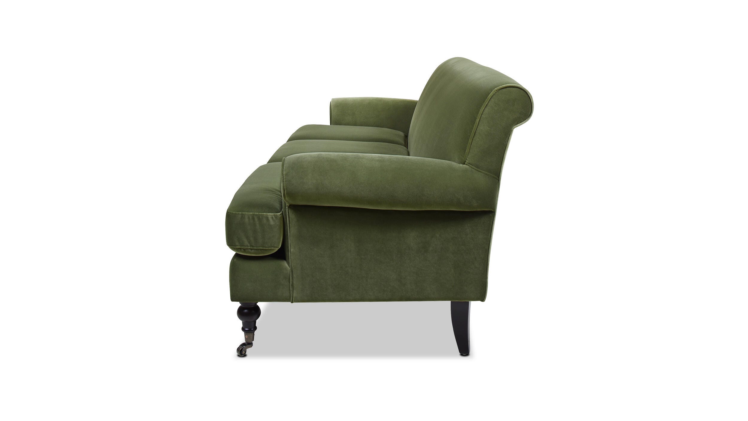 Jennifer Taylor Home Alana Alana Lawson Three-Cushion Sofa, Olive Green, large