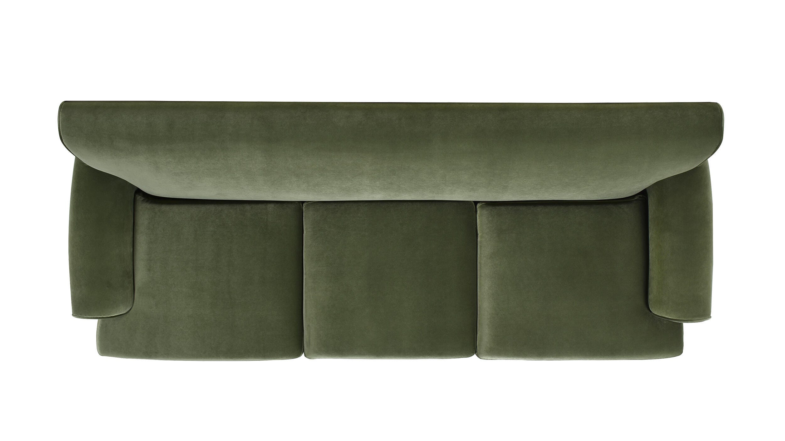 Jennifer Taylor Home Alana Alana Lawson Three-Cushion Sofa, Olive Green, large