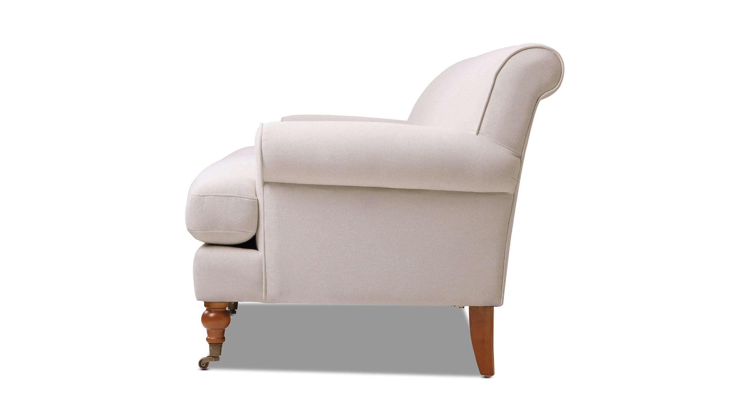 Jennifer Taylor Home Alana Alana Lawson Three-Cushion Sofa, Sky Neutral Beige, large
