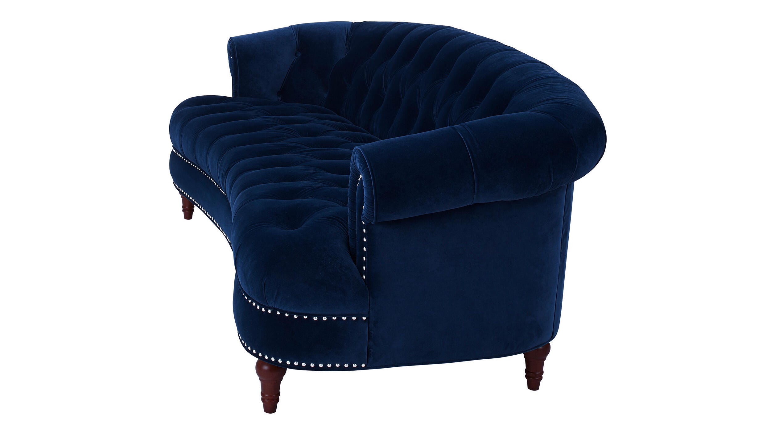 Jennifer Taylor Home La Rosa La Rosa Chesterfield Sofa, Navy Blue, large
