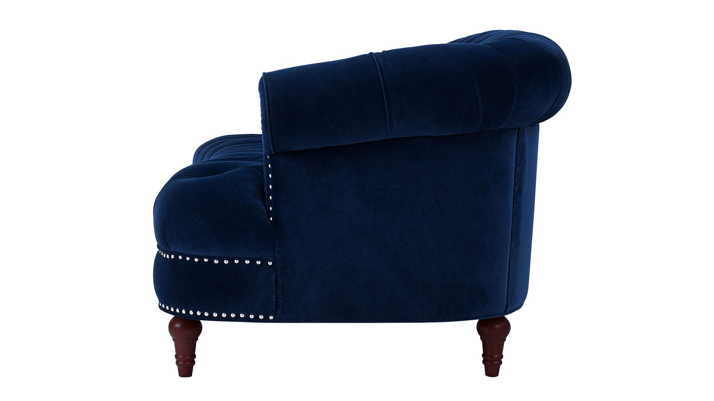 Jennifer Taylor Home La Rosa La Rosa Chesterfield Sofa, Navy Blue, large
