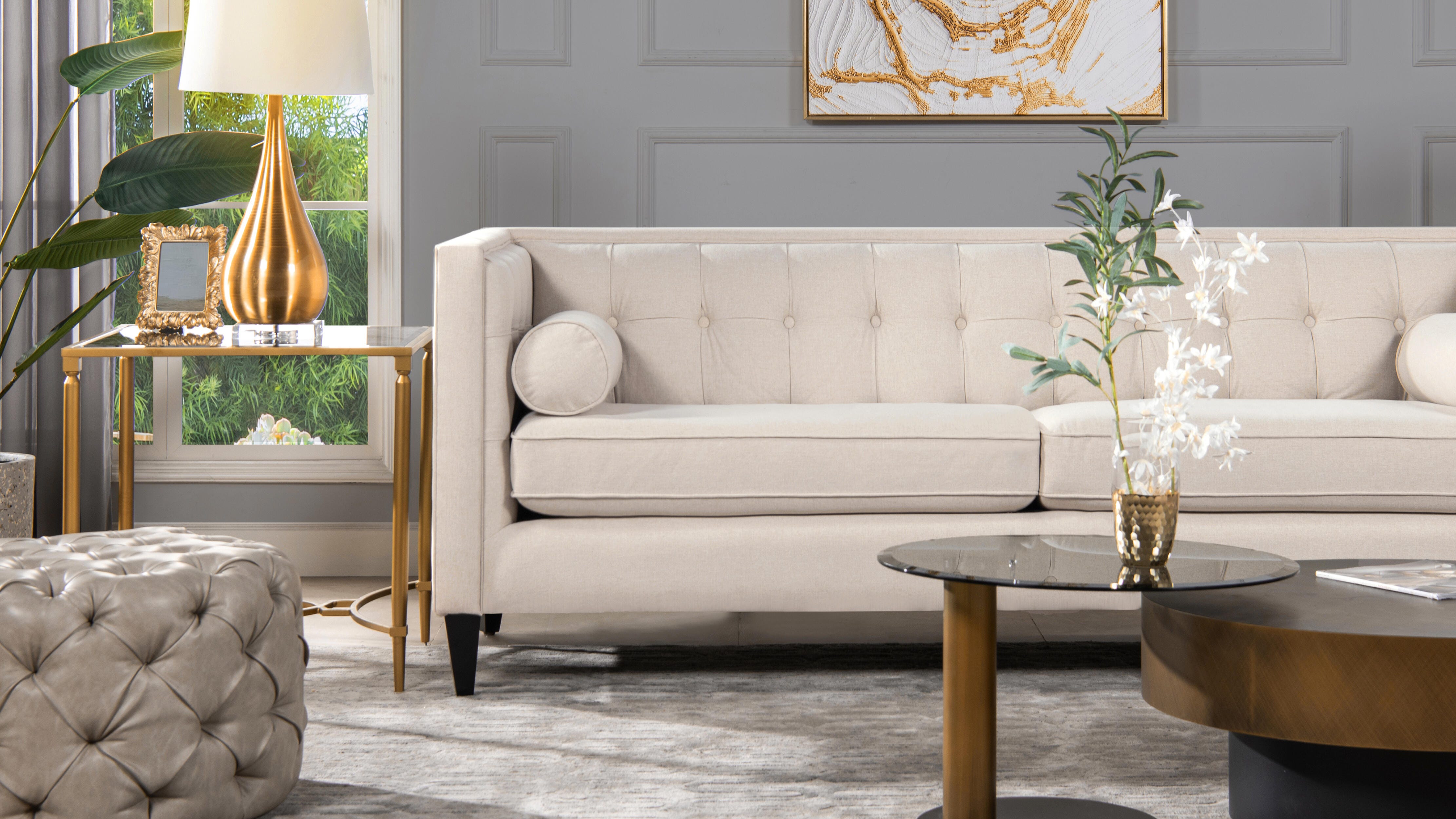 Jennifer Taylor Home Jack Jack Sofa, Sky Neutral Beige, large