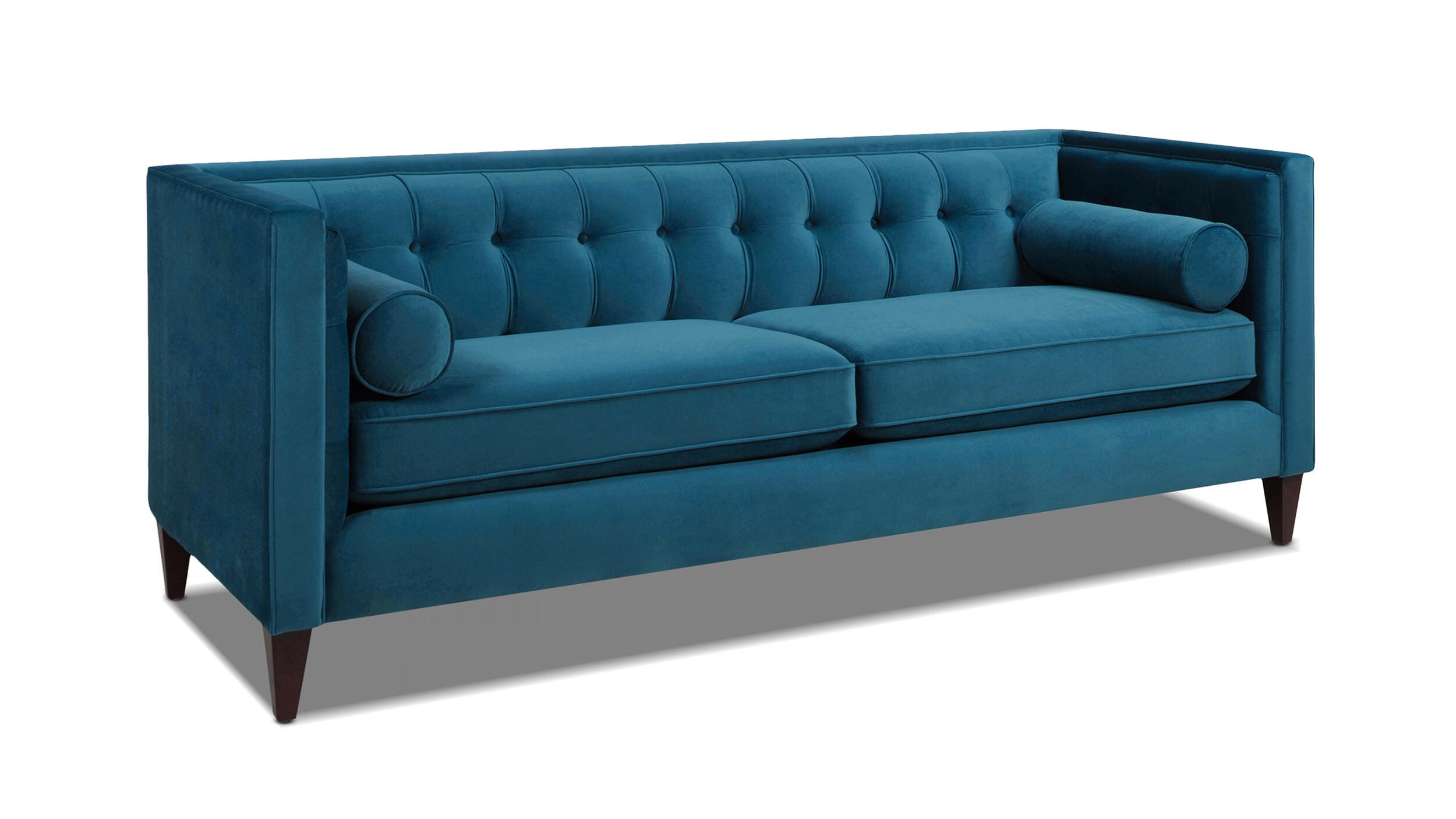 Jennifer Taylor Home Jack Jack Sofa, Teal Blue, large