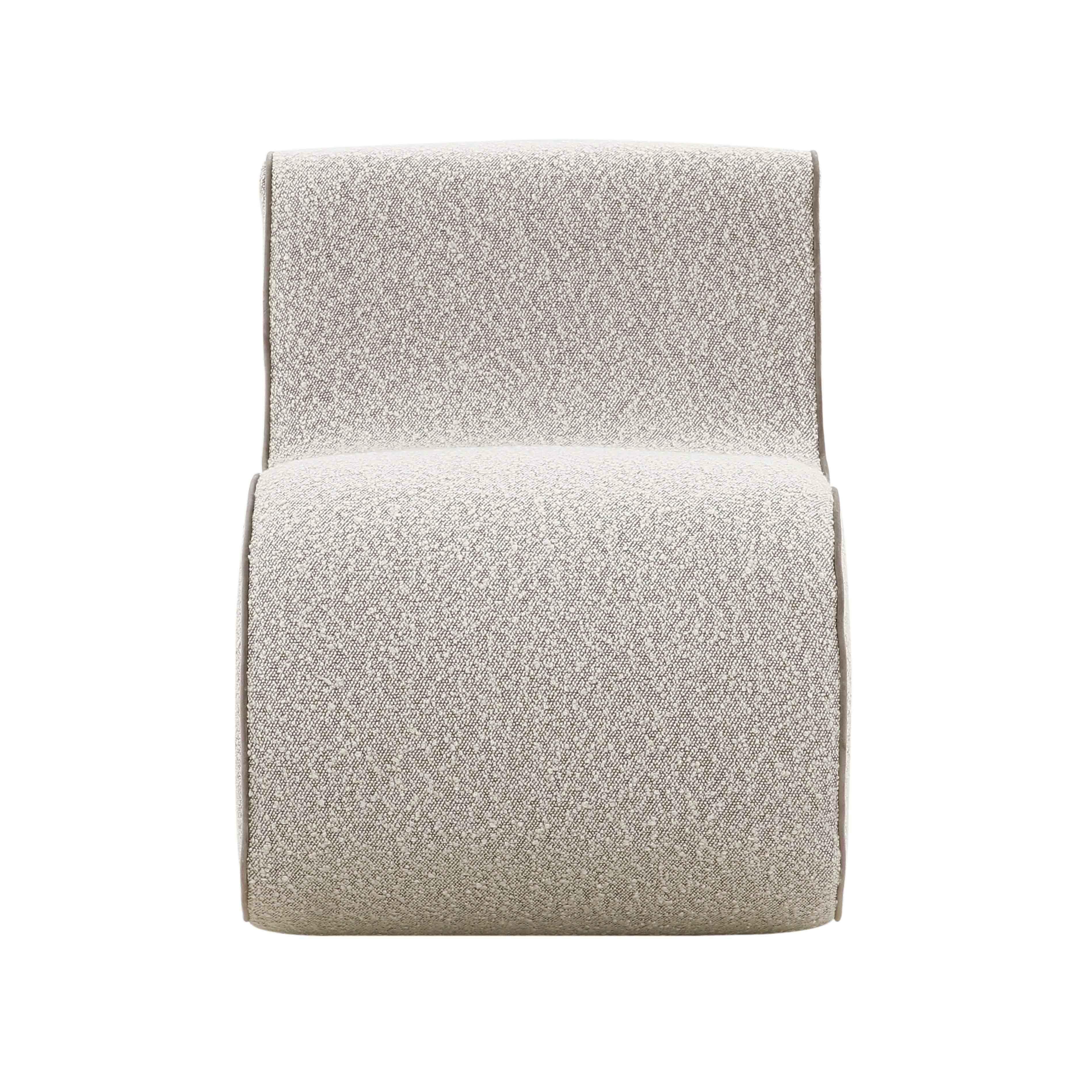 TOV Furniture Senna Speckled Grey Boucle Accent Chair, , large