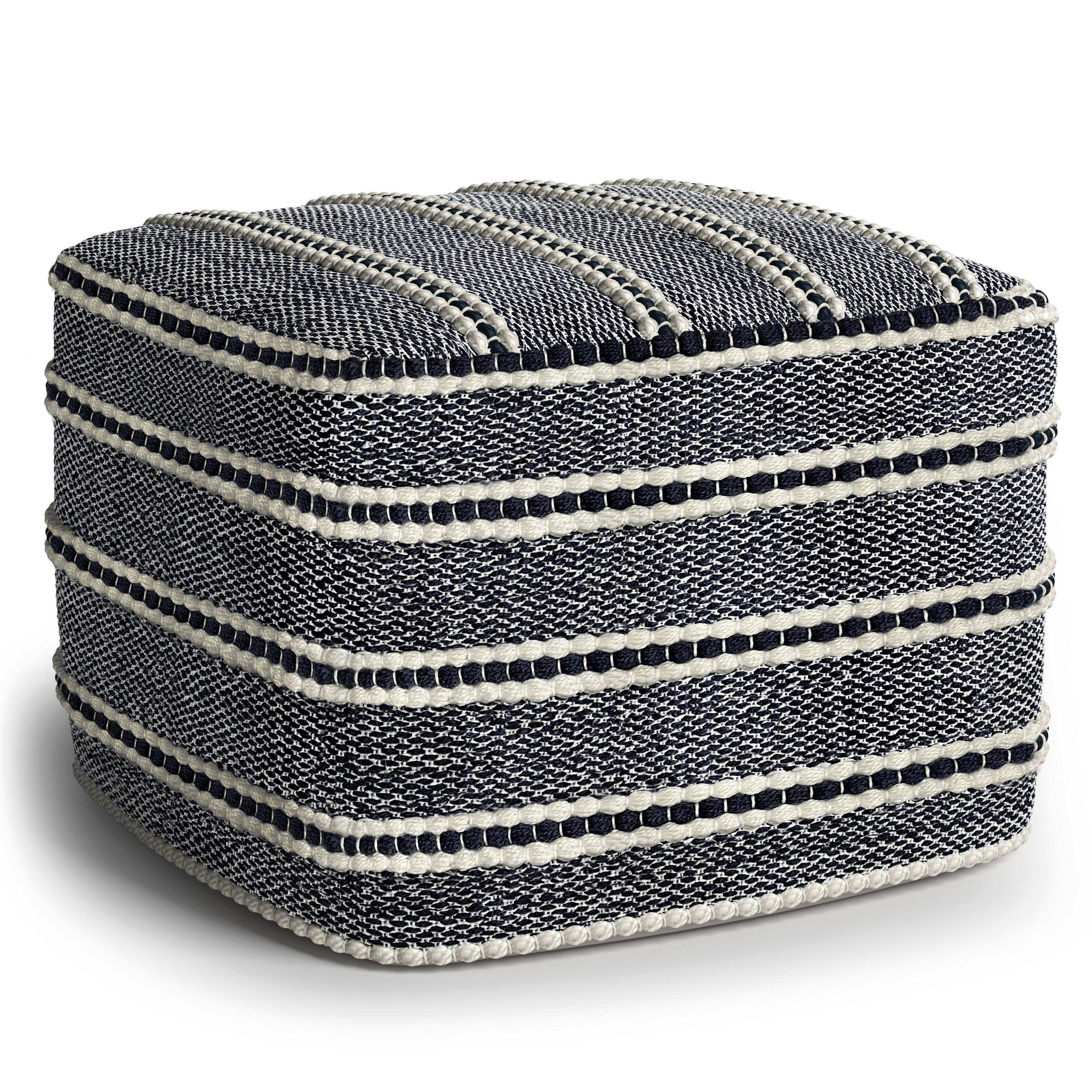 Simpli Home Corrie Indoor Pouf, , large