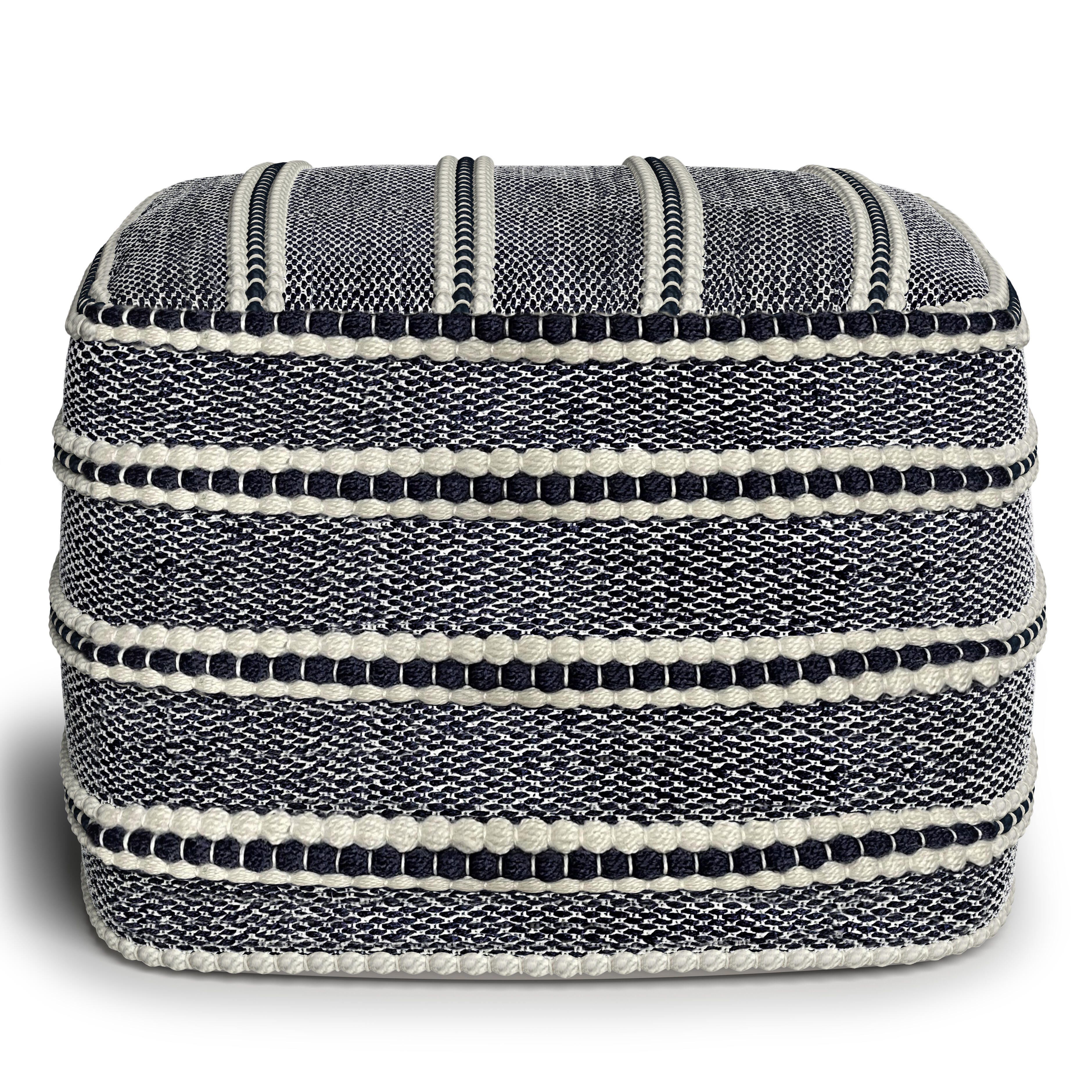 Simpli Home Corrie Indoor Pouf, , large