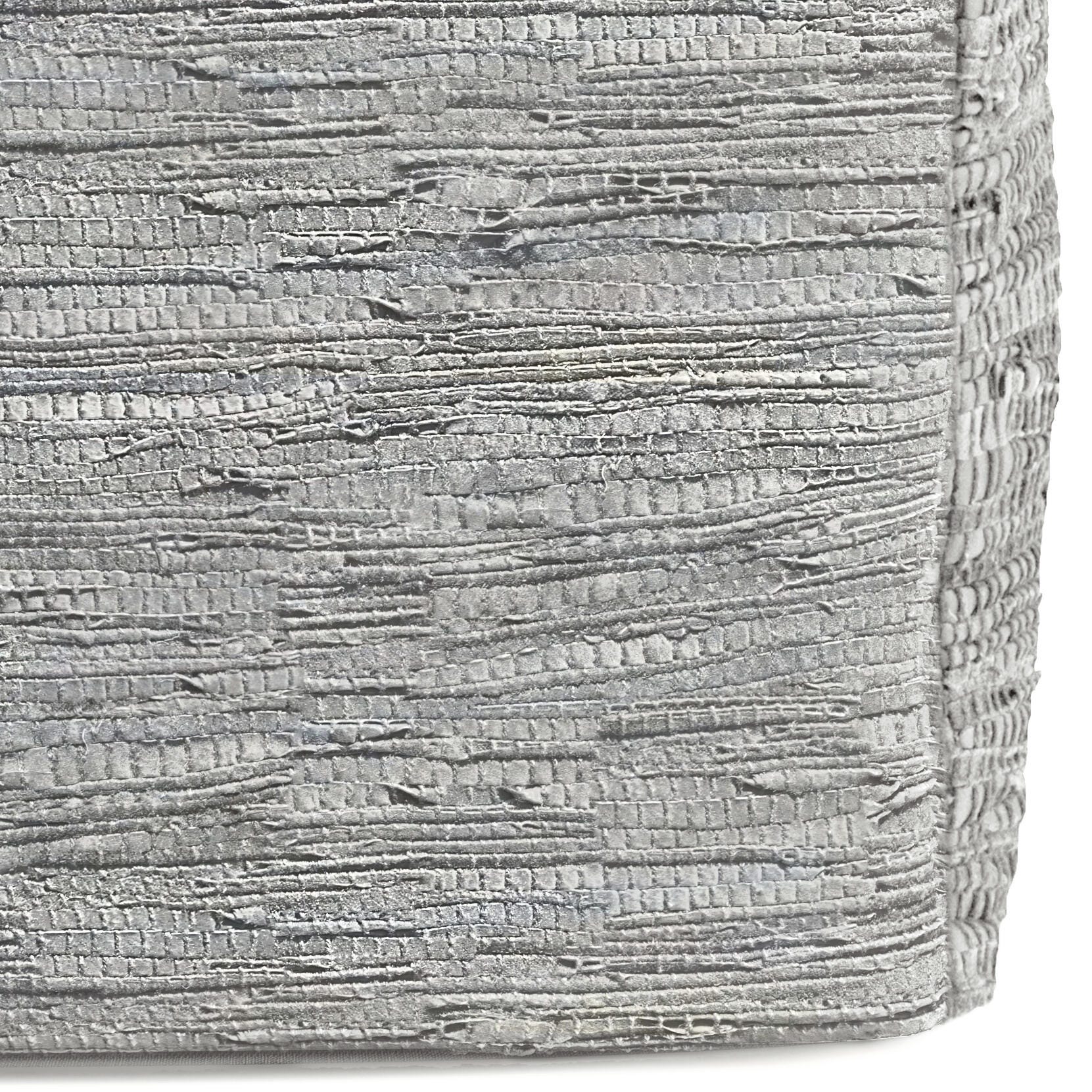 Simpli Home Fredrik Pouf, Cream, large