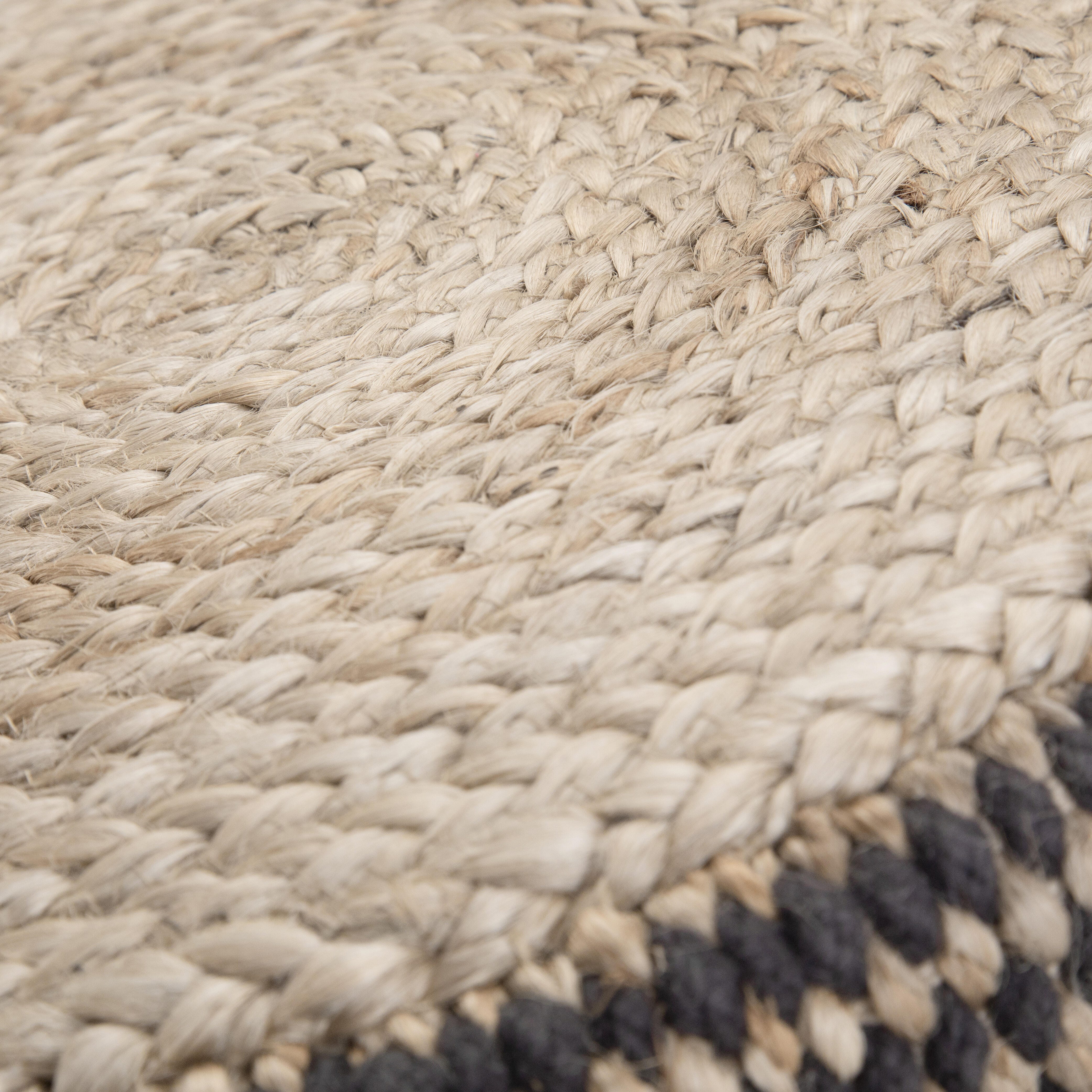 Simpli Home Larissa Braided Pouf, , large