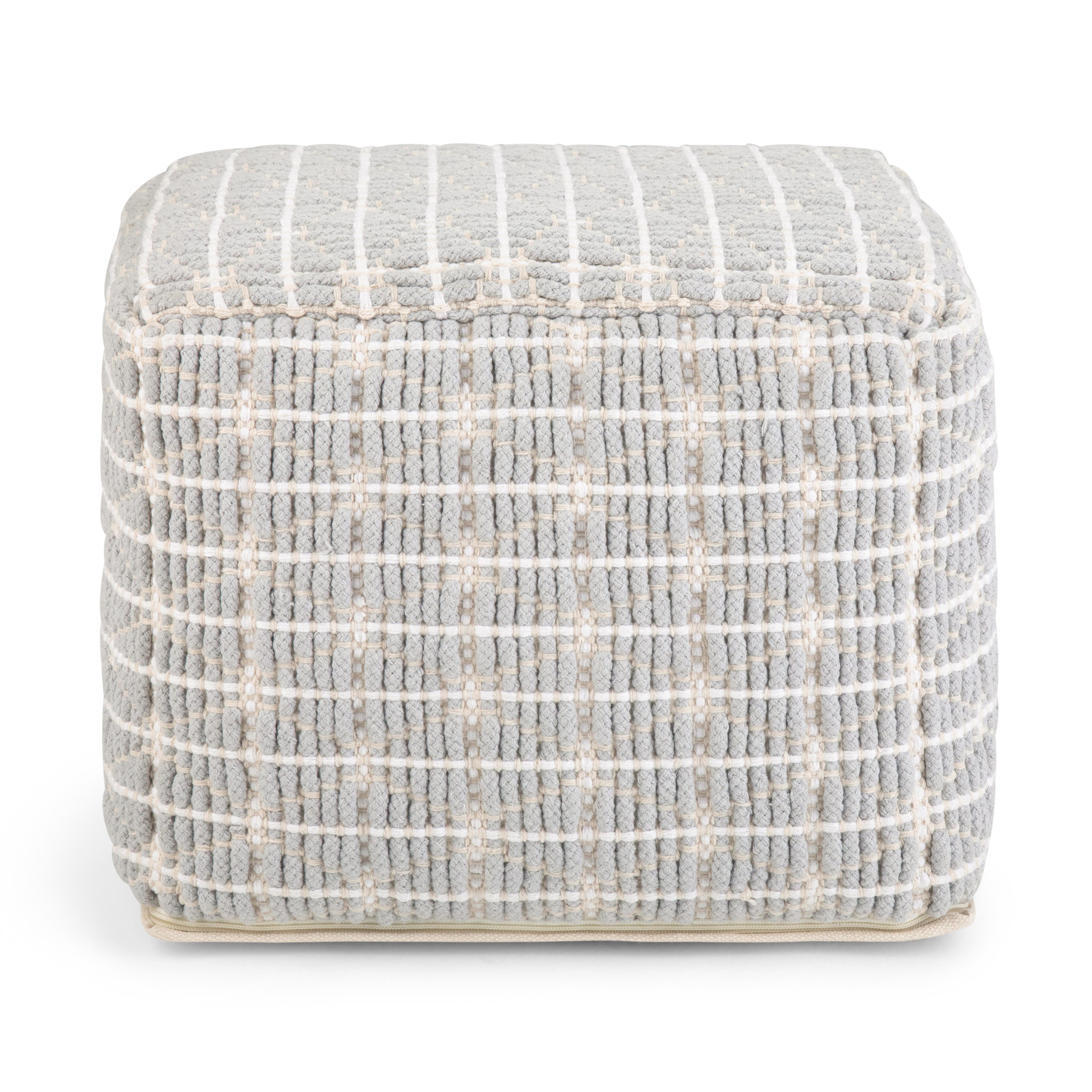 Simpli Home Noreen Pouf, , large